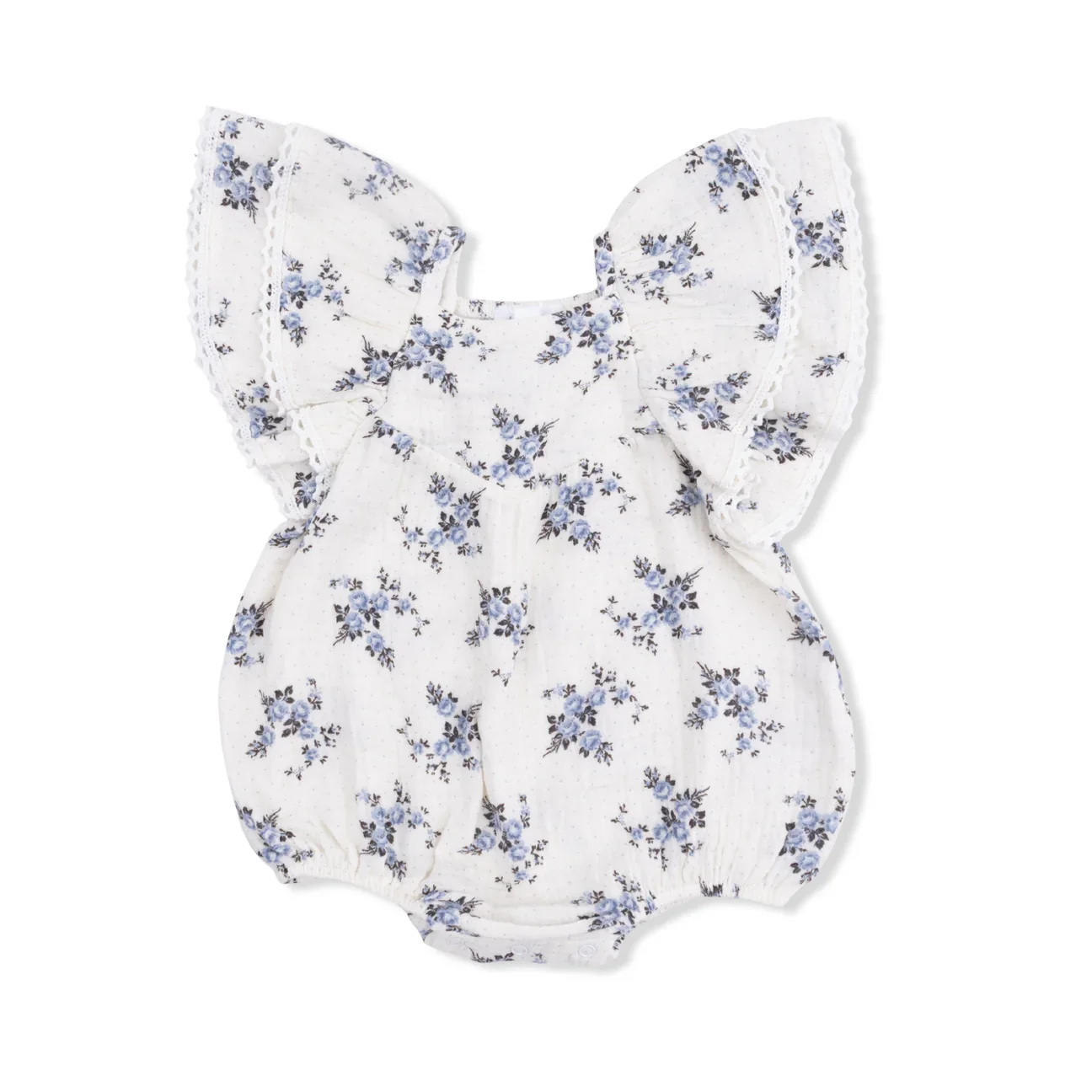 Belle Rosette Dot V-Neck Bubble