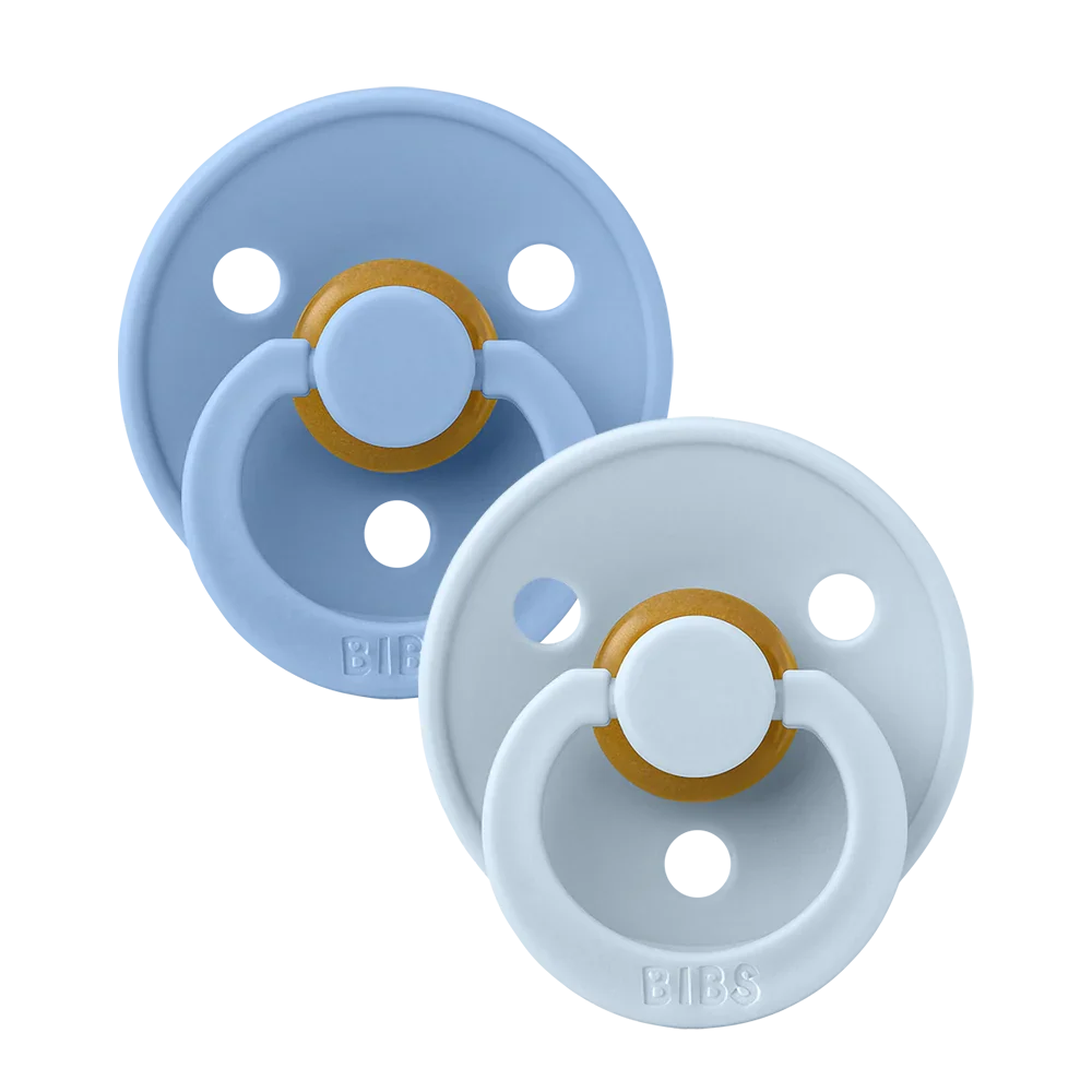 Bibs Pacifier - 2 pack - Sky Blue/Baby Blue