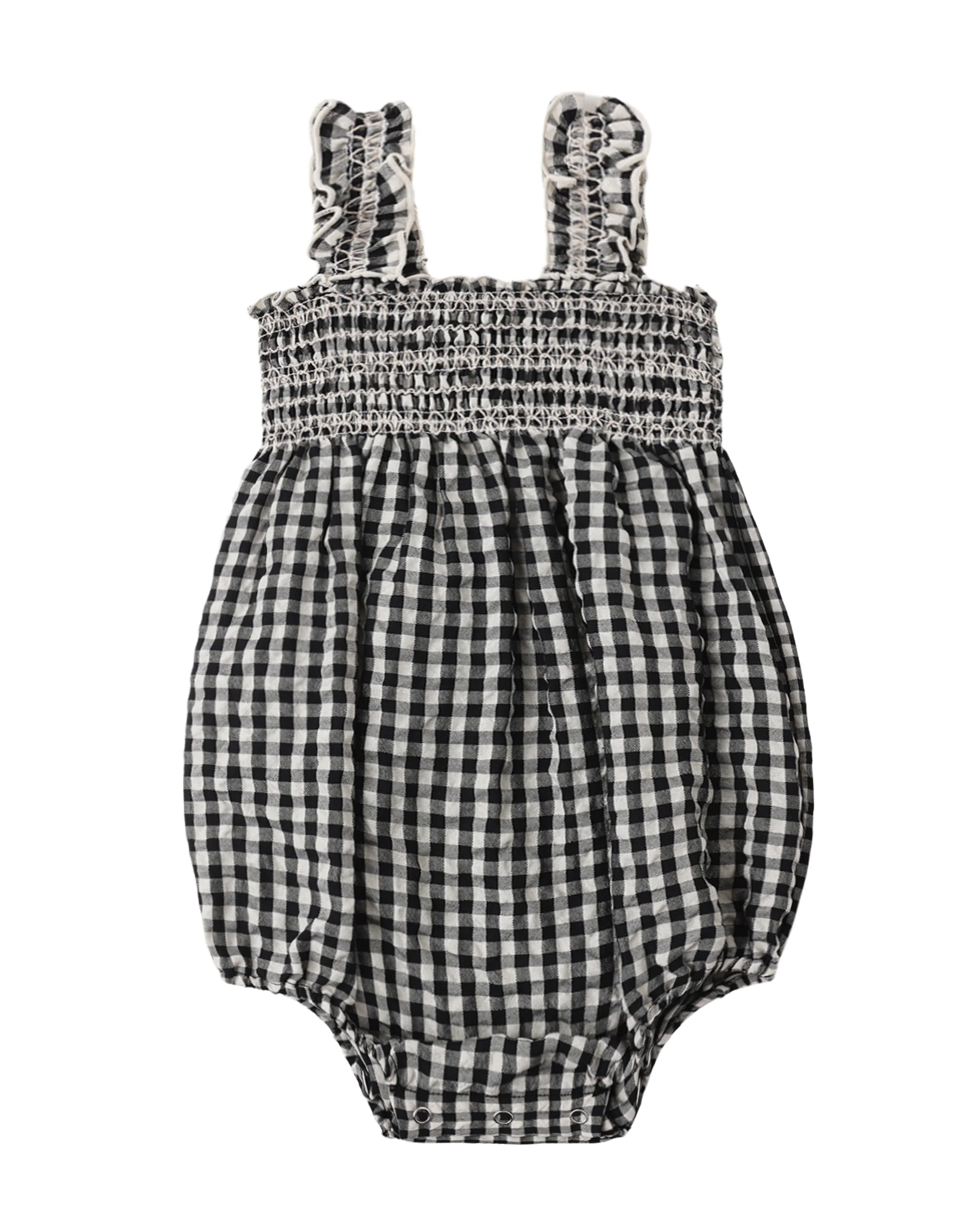 Black Check Julia Romper