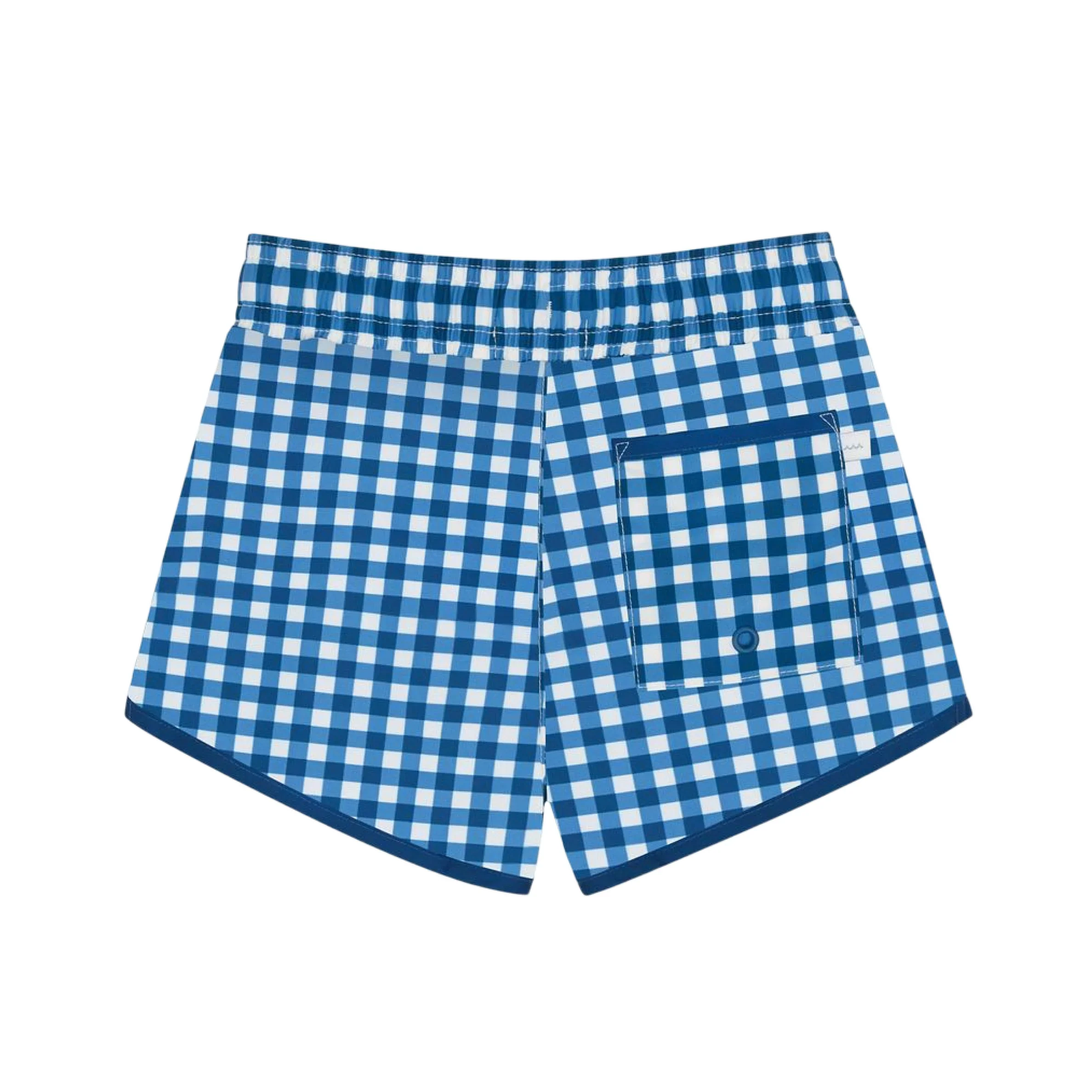 boys navy gingham boardie - Image 2