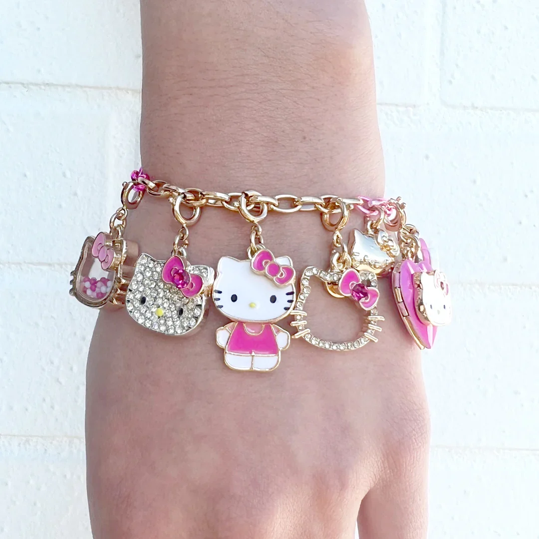 Charm It! - Gold Hello Kitty Silhouette Charm - Image 2