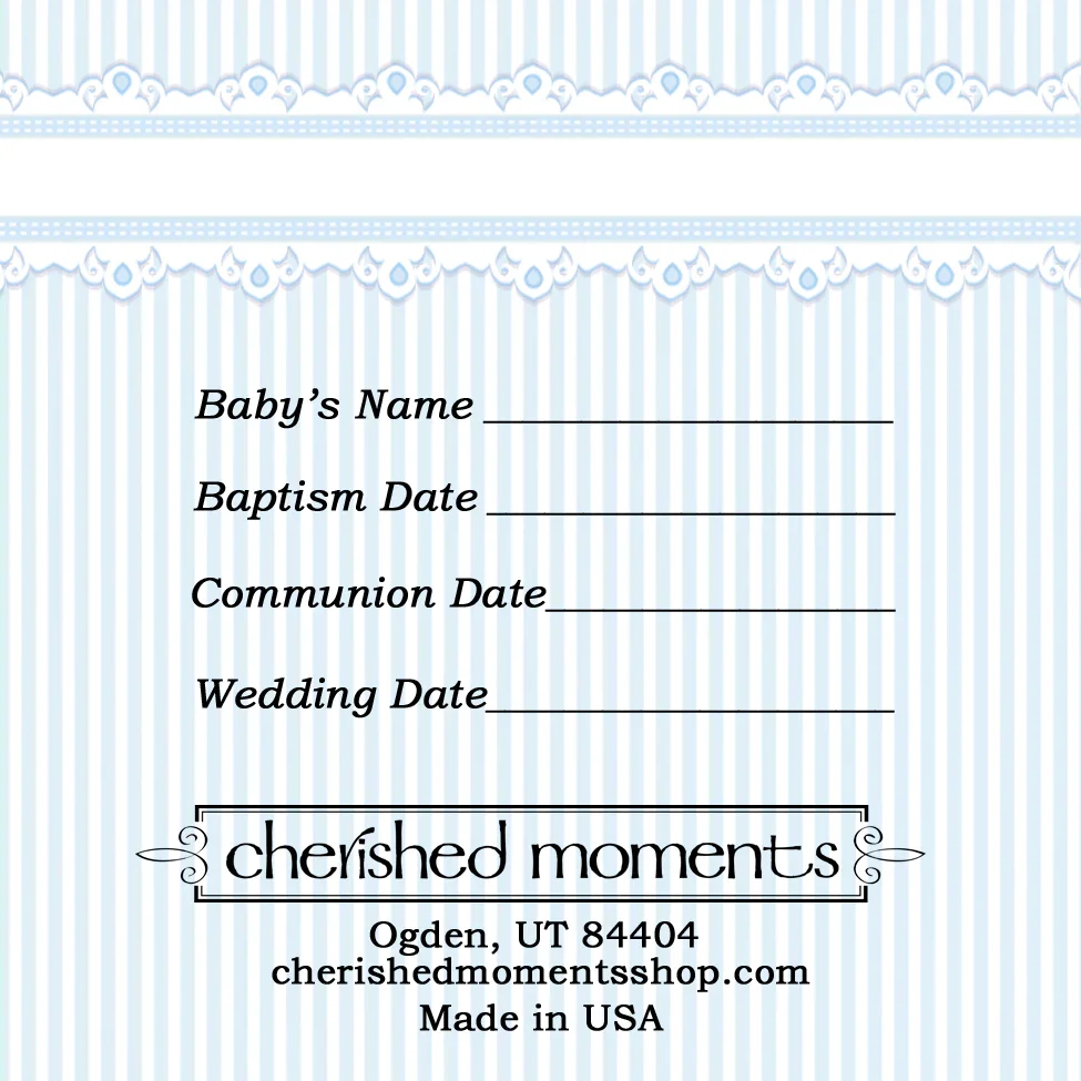 Cherished Moments - Boy's Baptism to Bride® Sterling Silver Baptism Bracelet - Image 3