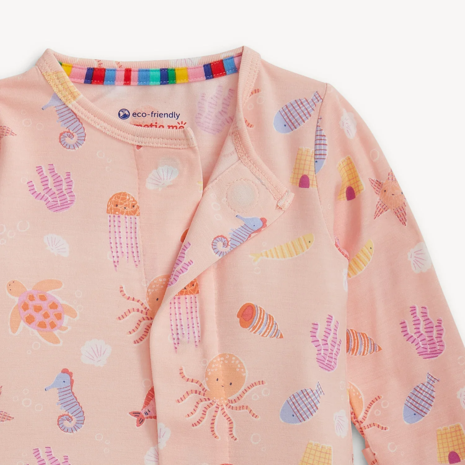 Deep Chic Pink Modal Magnetic Footie - Image 2