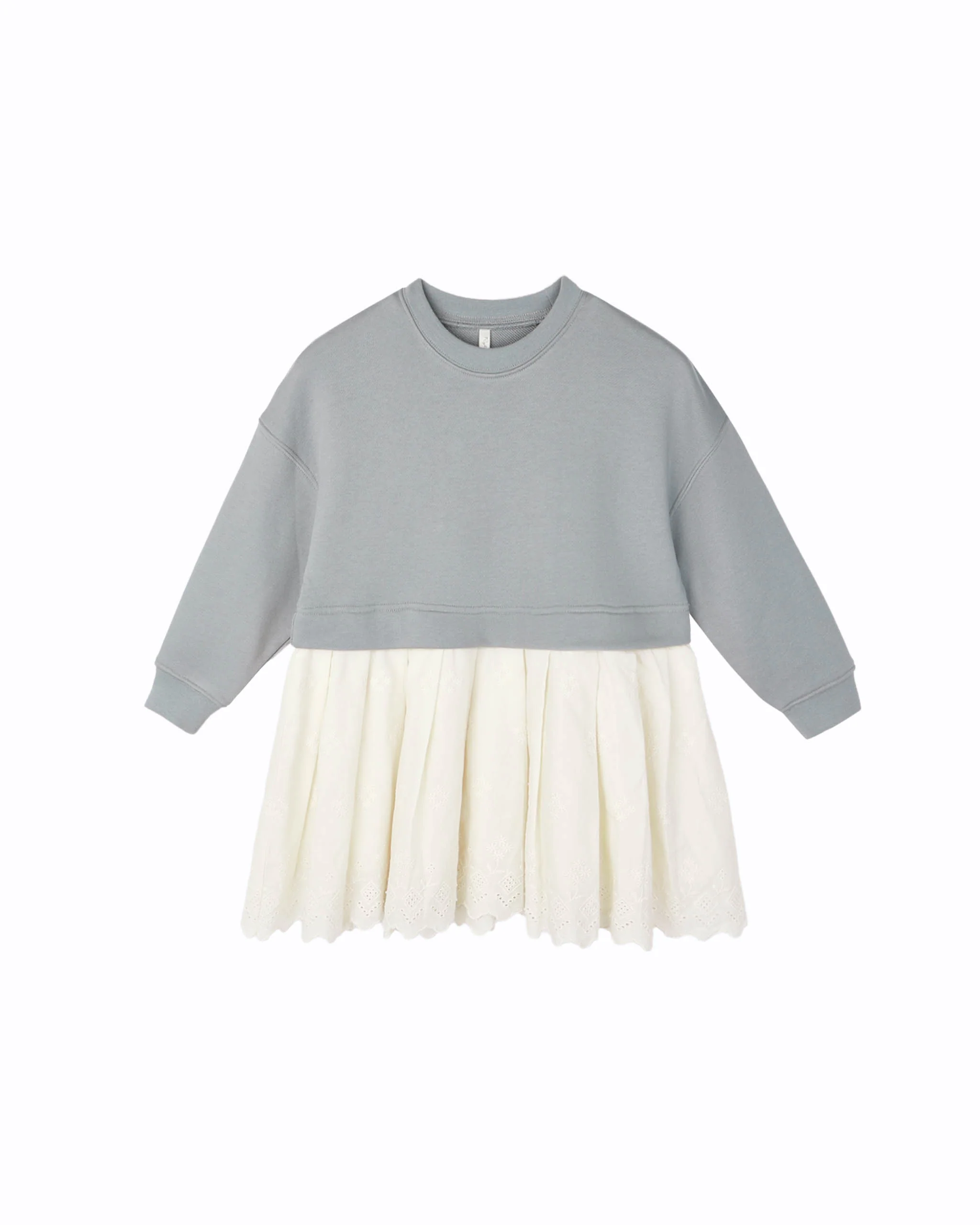 Dusty Blue Sweatshirt Dress