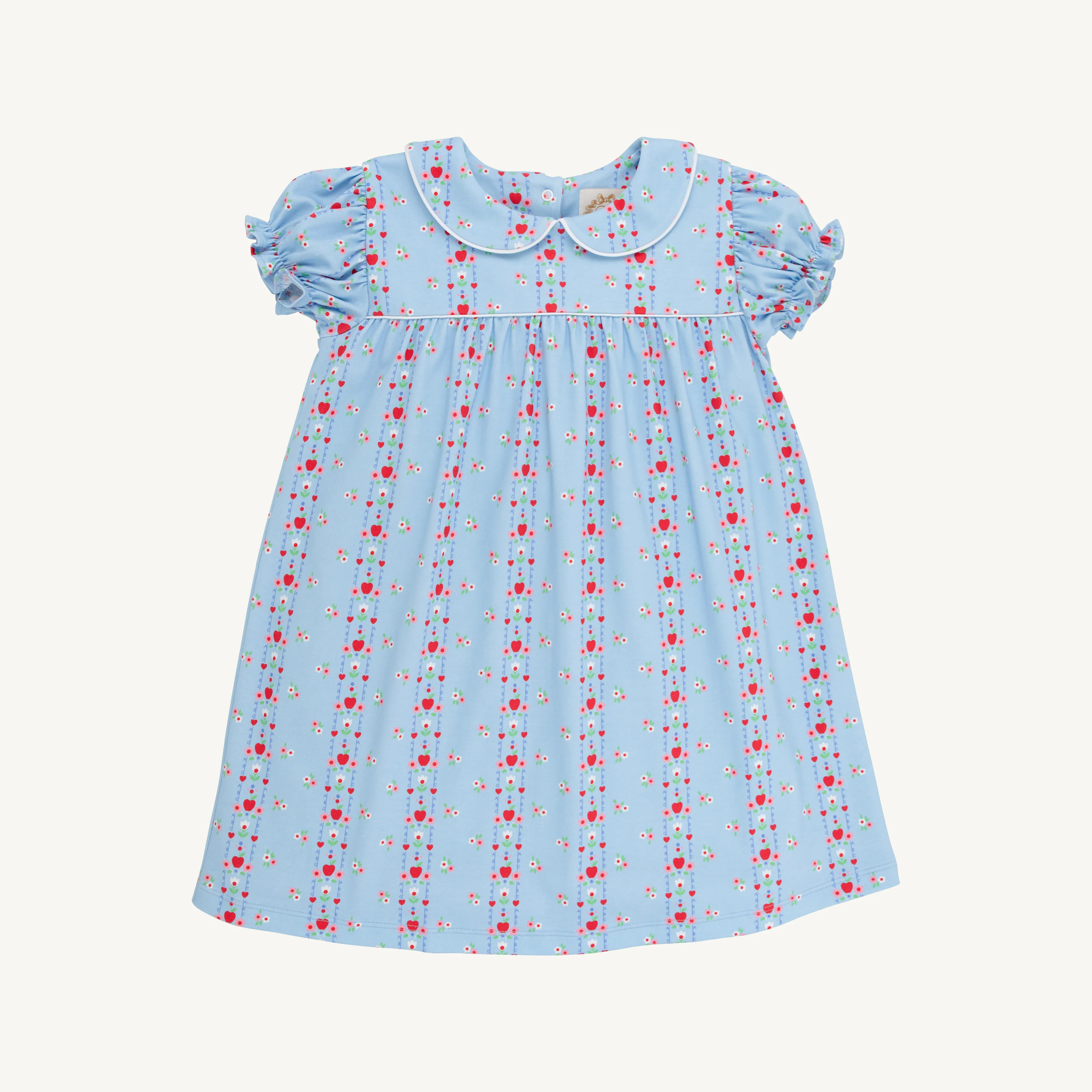 First Day Flowers/Worth Ave White/Richmond Red Holly Day Dress