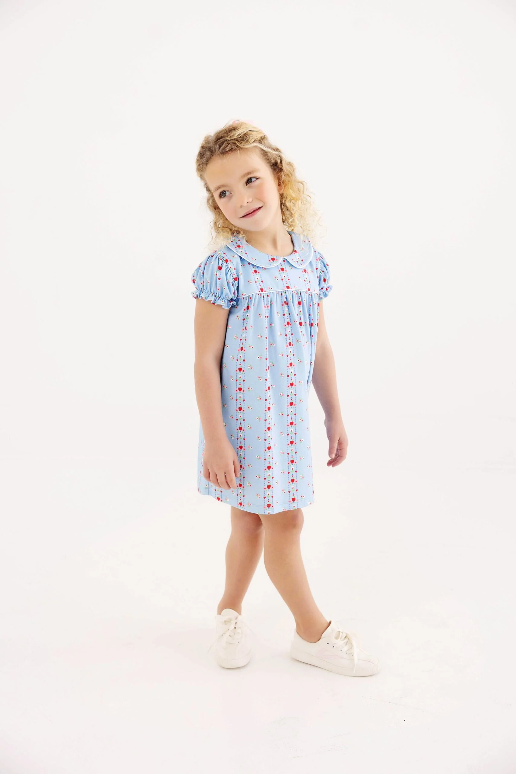 First Day Flowers/Worth Ave White/Richmond Red Holly Day Dress - Image 2