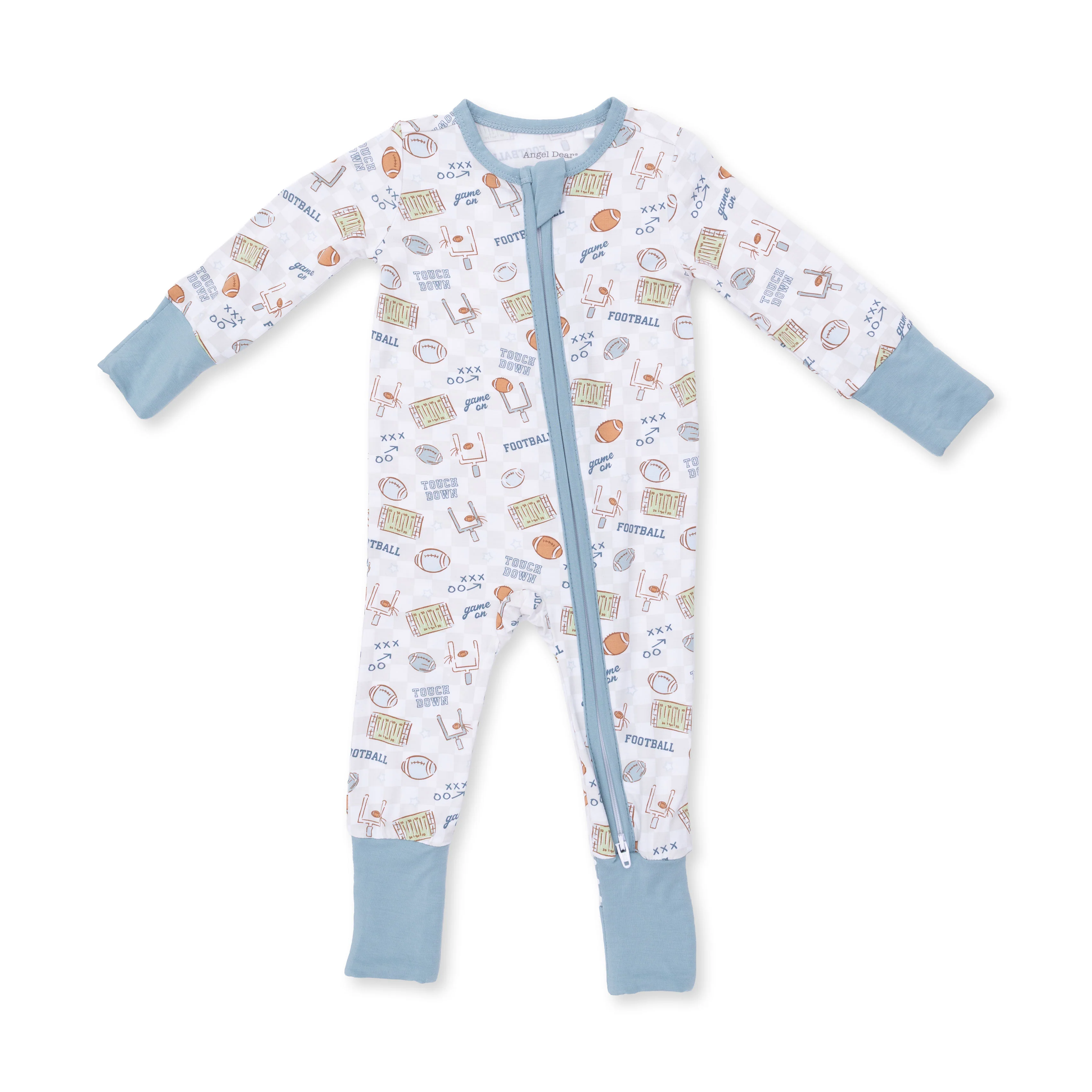 Football Check Zip Convertible Romper