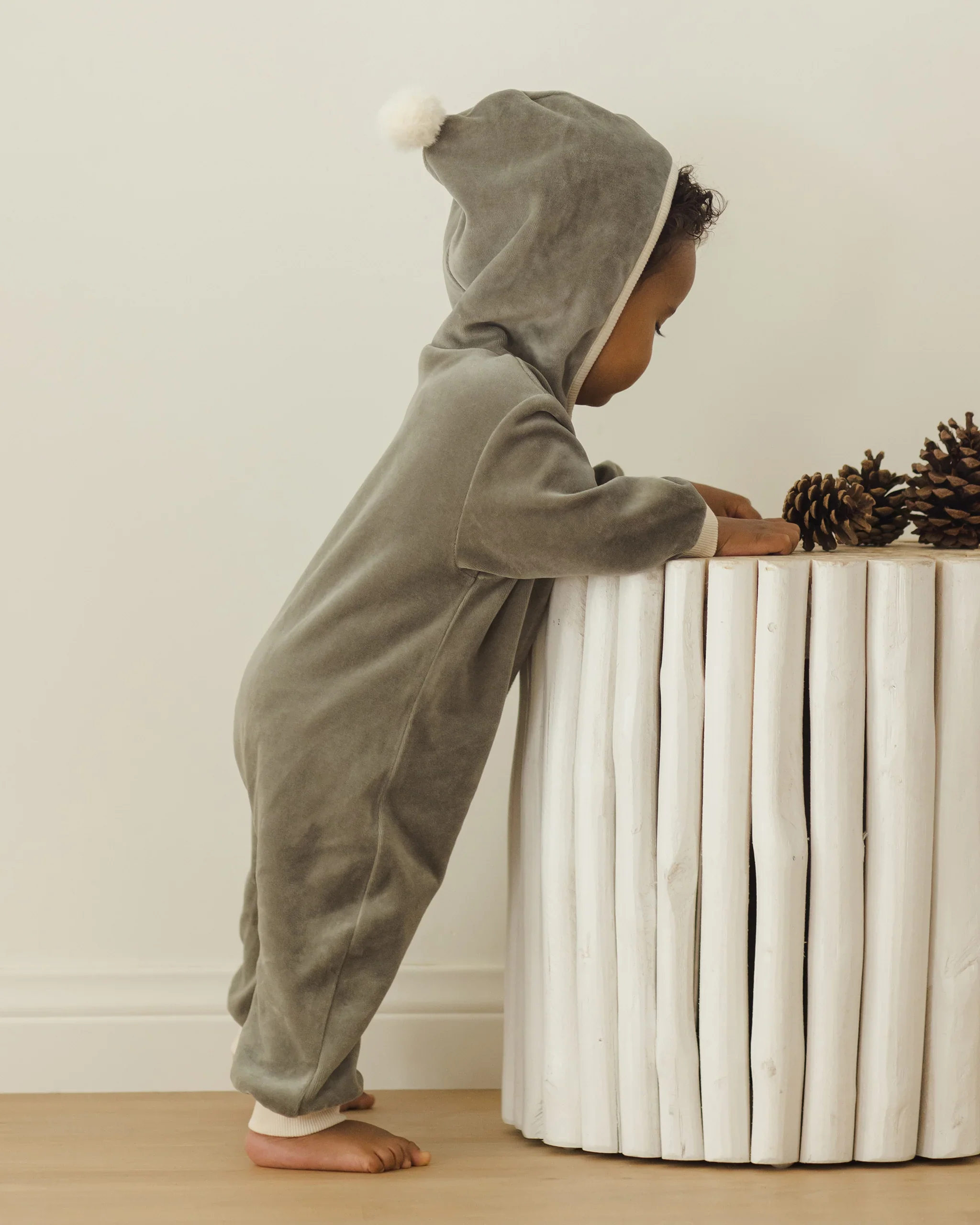 Forest Velour Zip Jumpsuit - Image 3