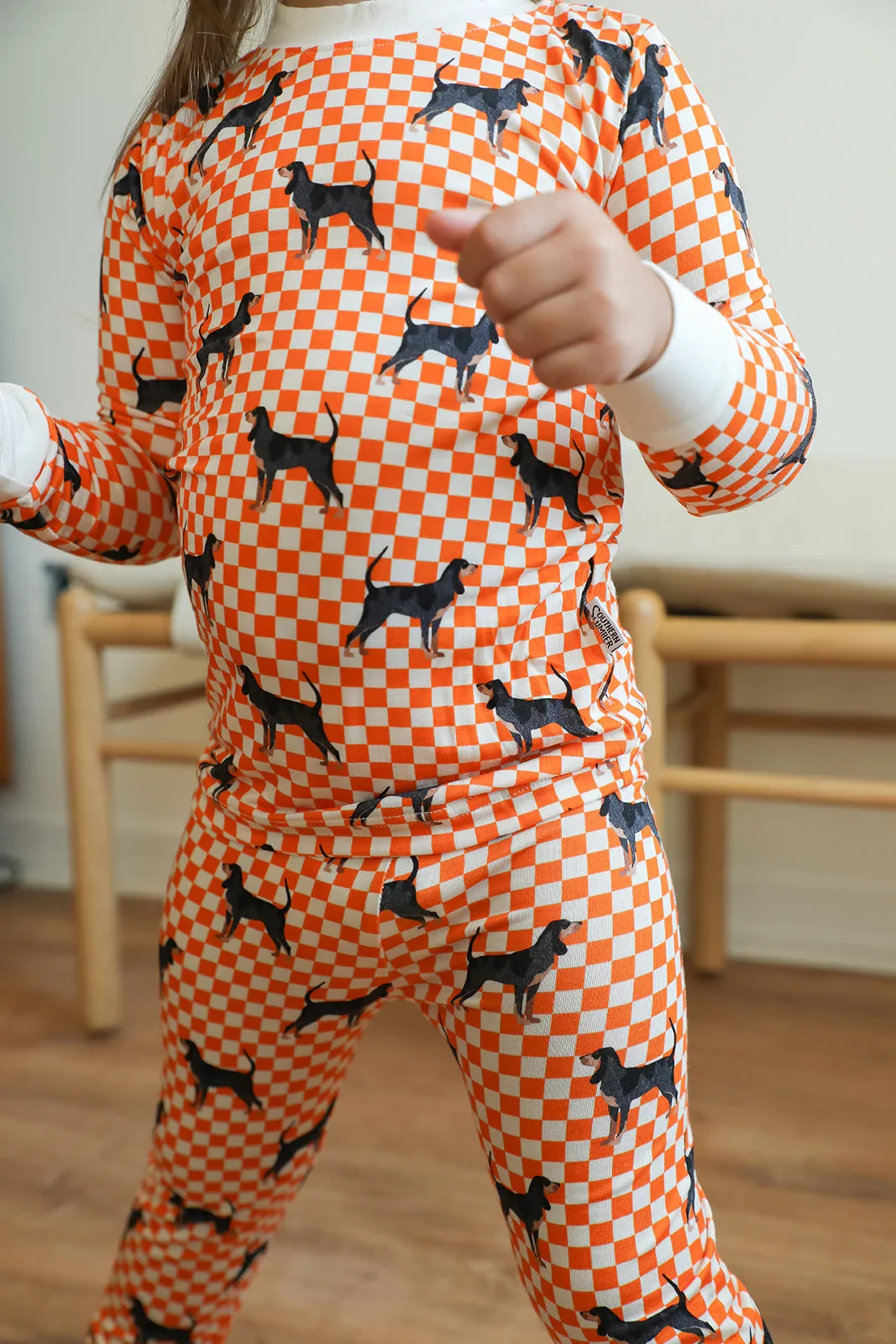 Game Day - Coonhound 2 Piece Bamboo Pajama Set - Image 2