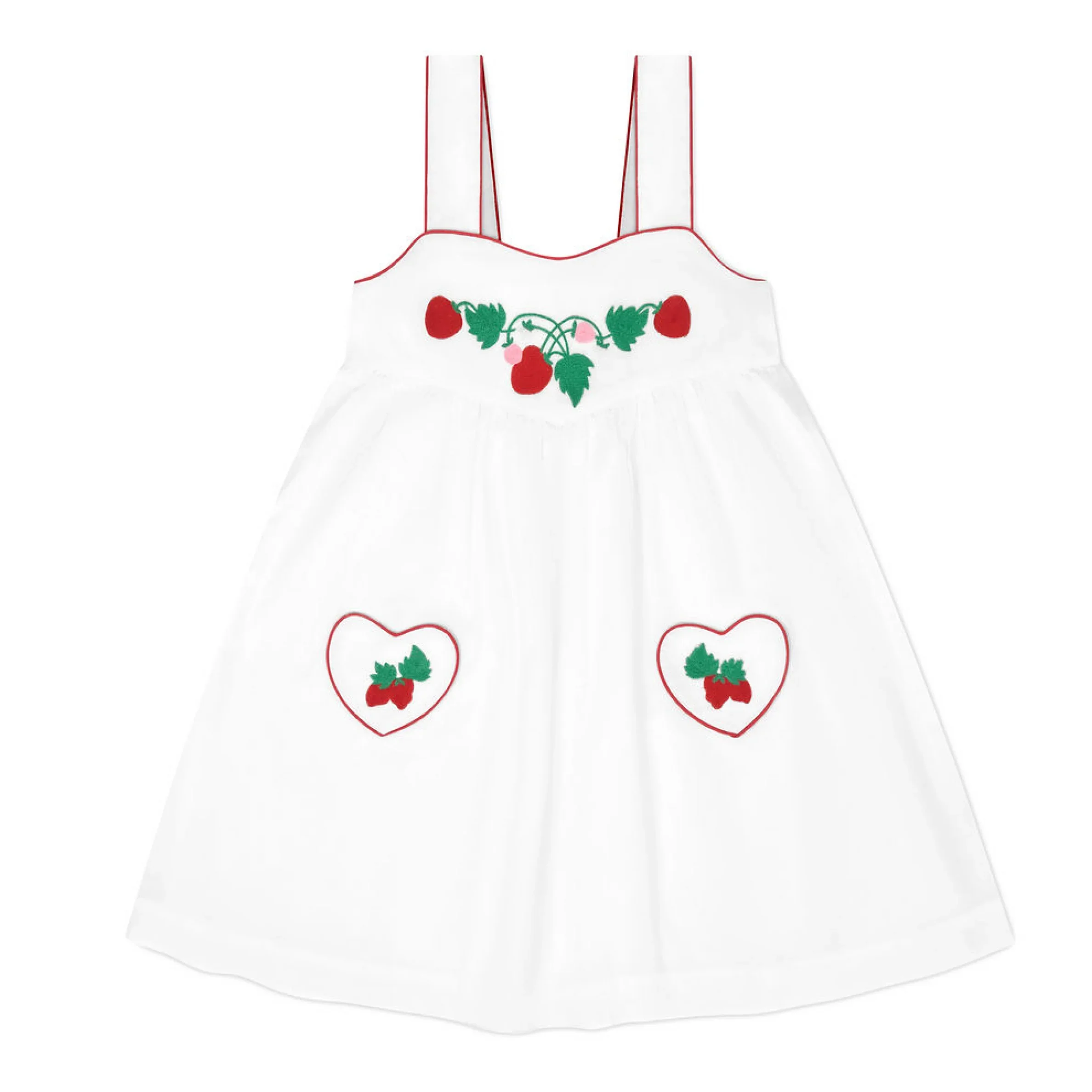 girls heart pocket dress