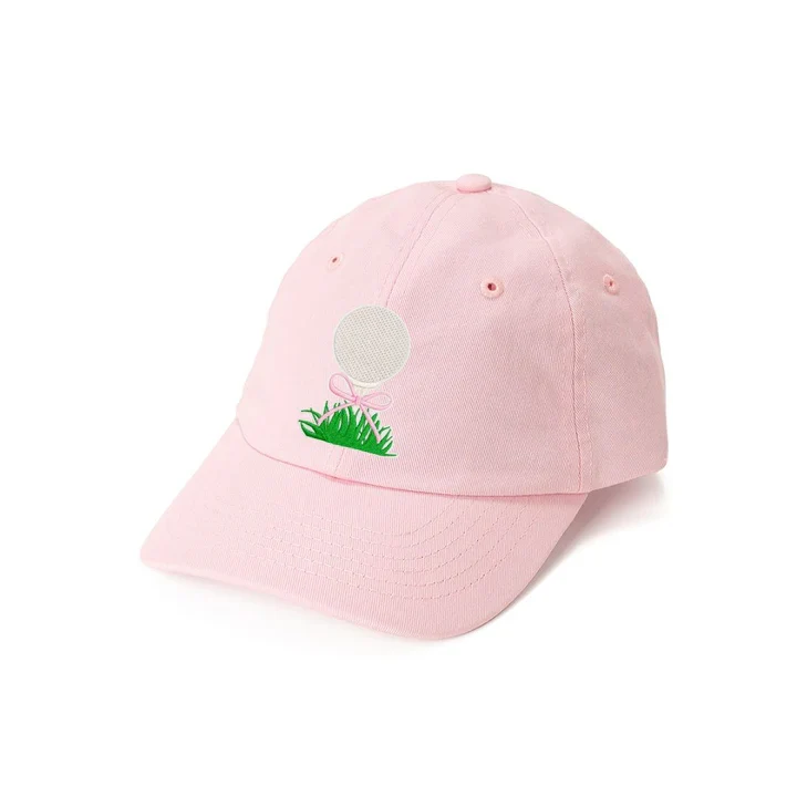 Golf Tee Bow Patch Baseball Hat - Ballet