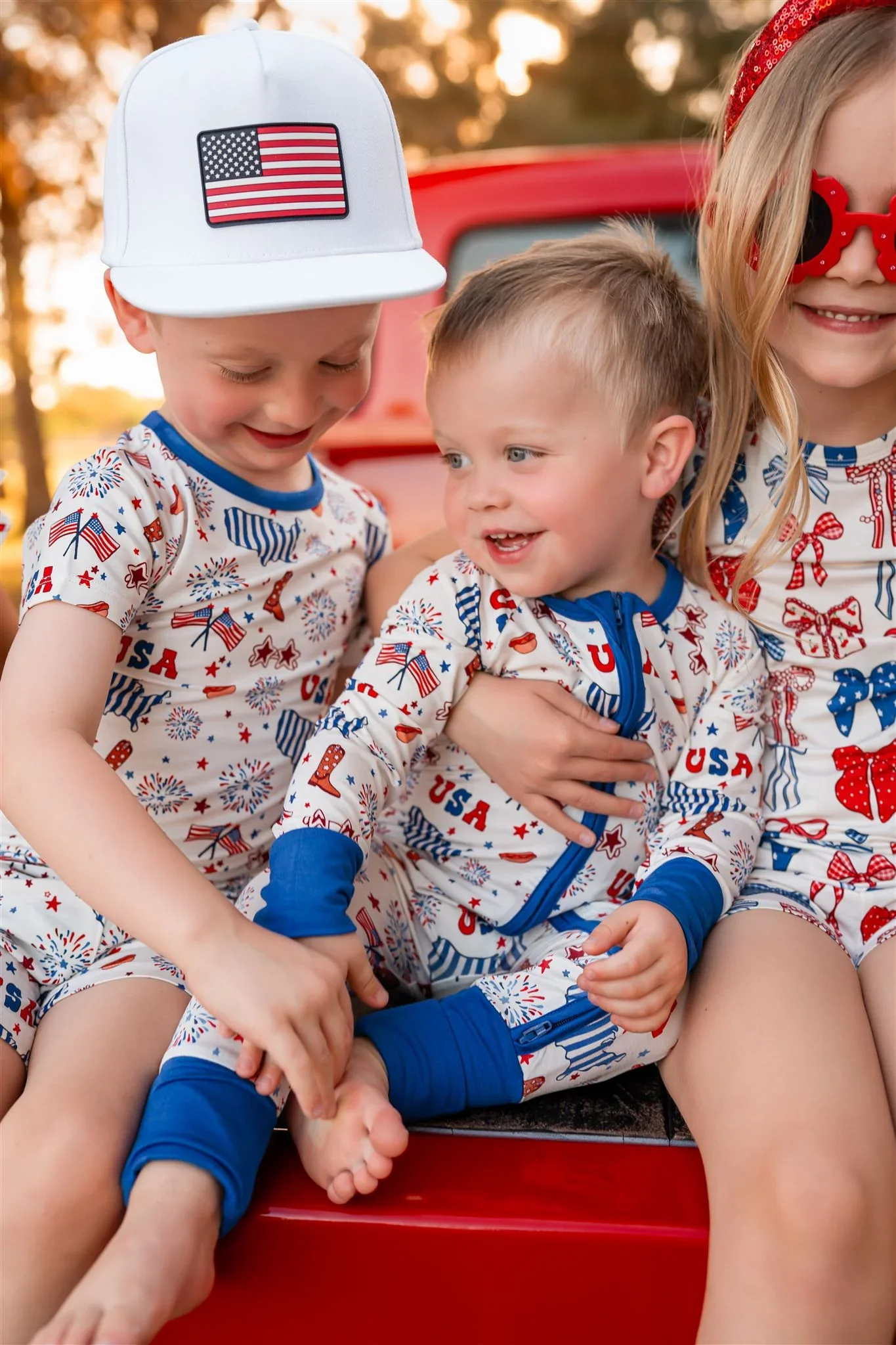 In My Jammers - USA Zipper Romper - Image 2