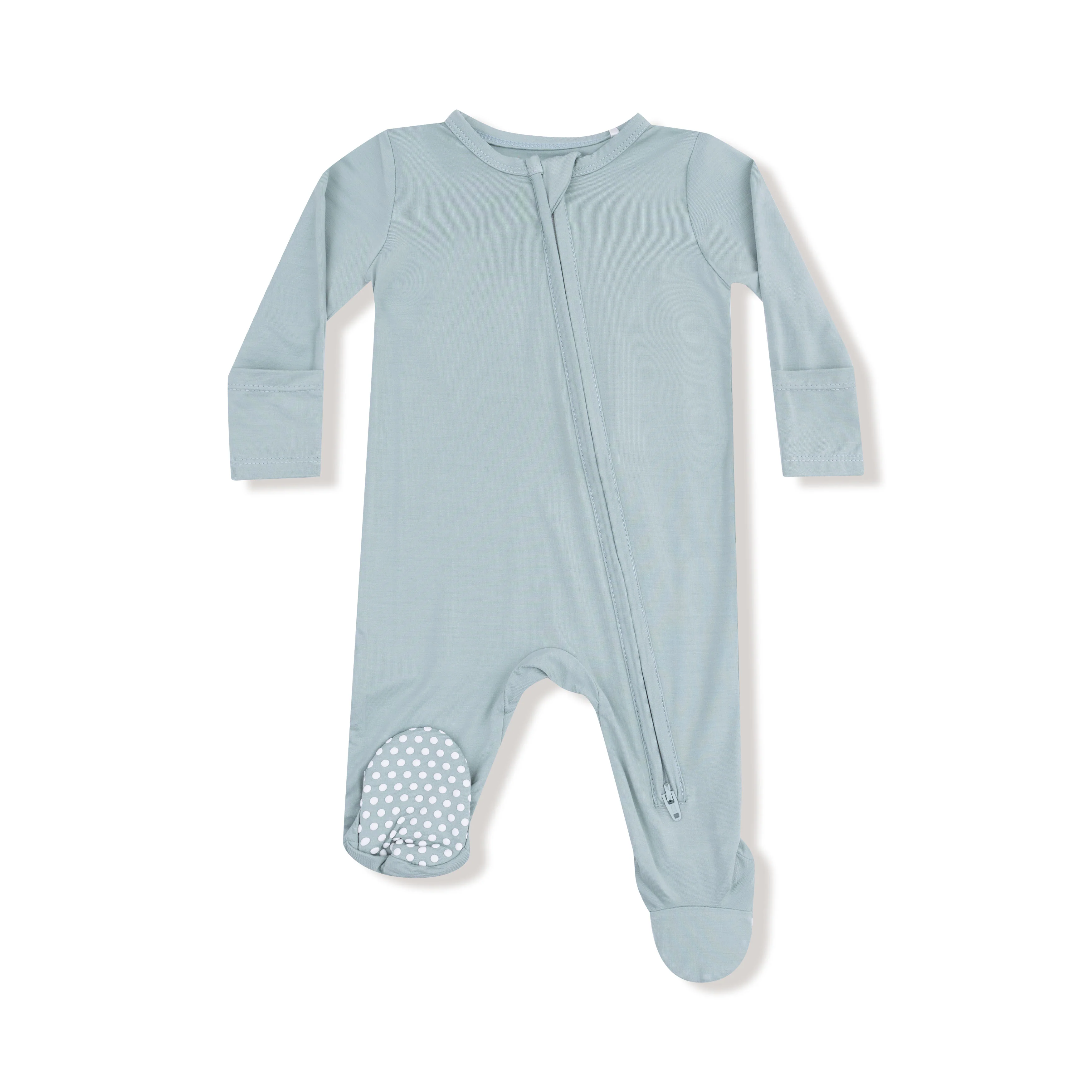 Jadeite Zipper Footie