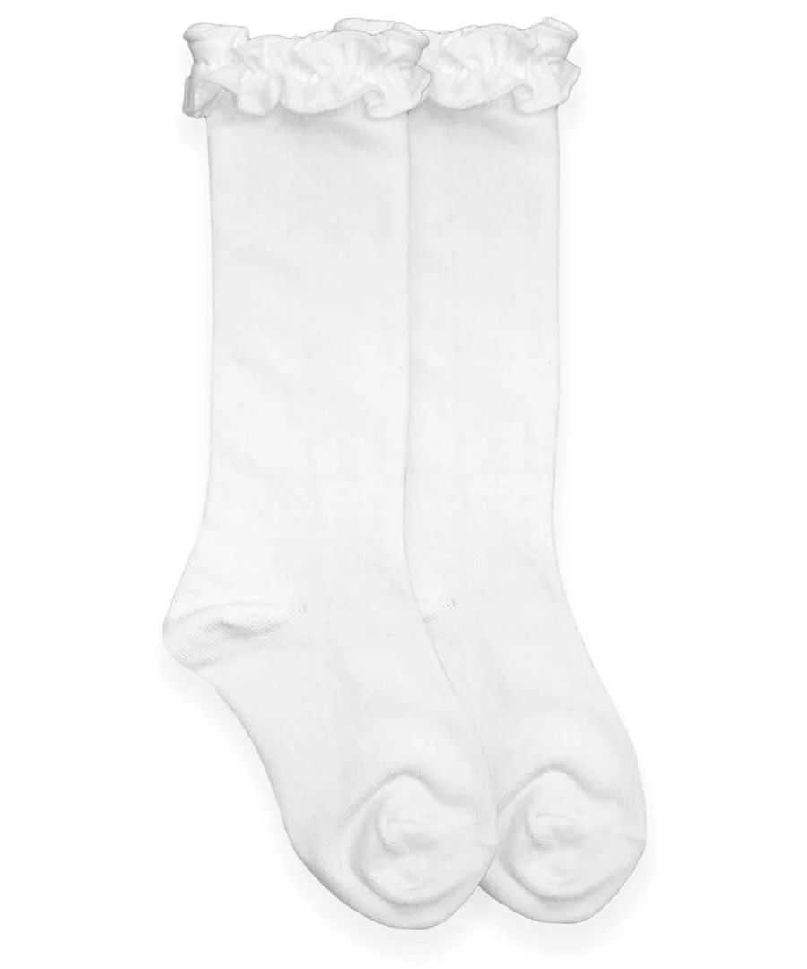 Jefferies Socks - Ruffle Knee High Socks 1 Pair - Image 2
