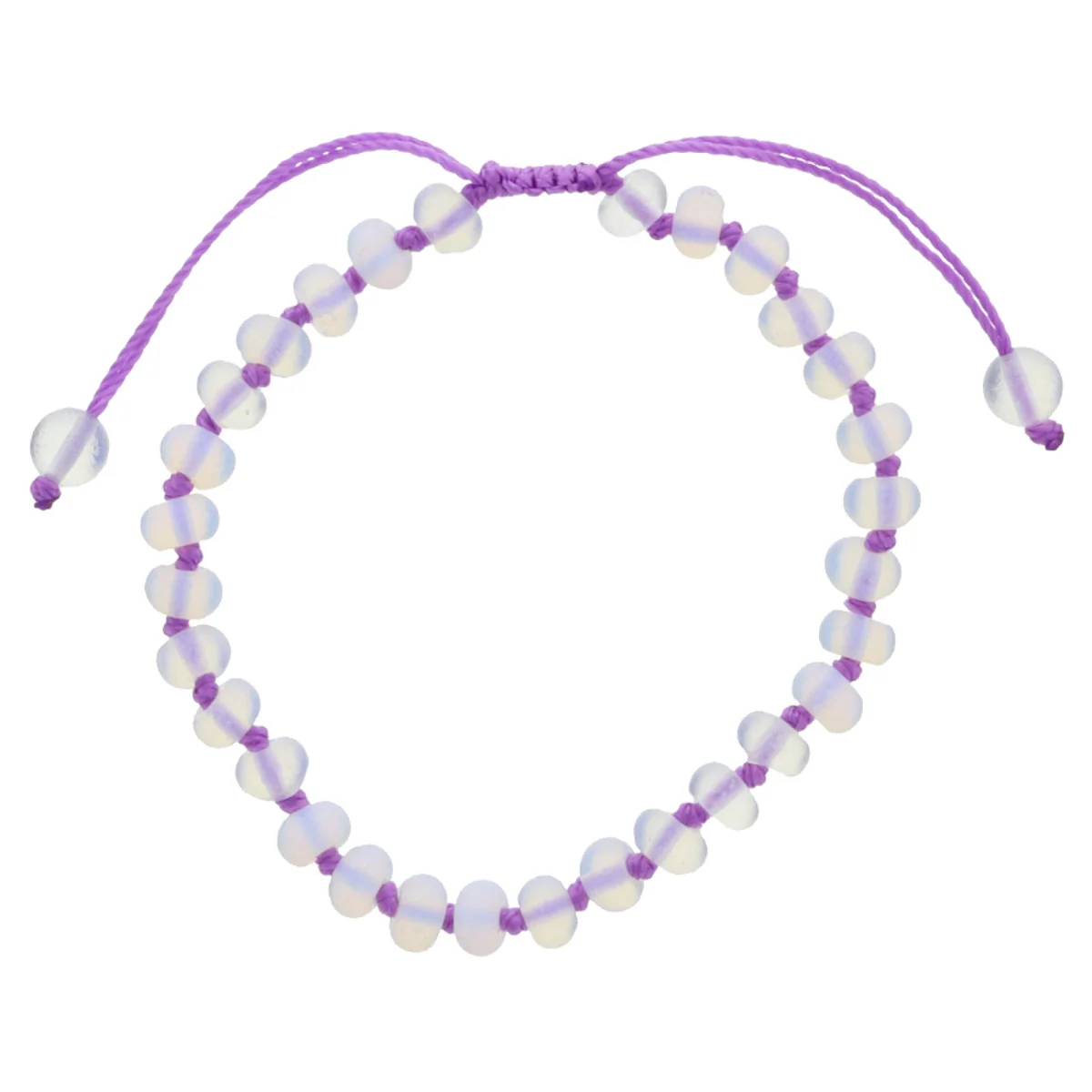 Summer of Fun Knotted Thread & Opalite Beaded Bracelet (multiple colors) - Image 10