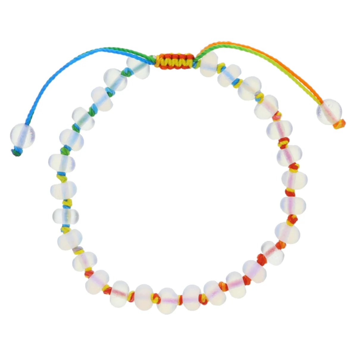 Summer of Fun Knotted Thread & Opalite Beaded Bracelet (multiple colors) - Image 4