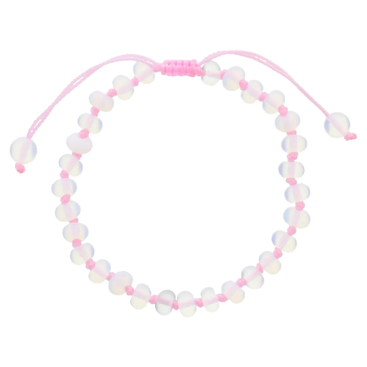 Summer of Fun Knotted Thread & Opalite Beaded Bracelet (multiple colors) - Image 5