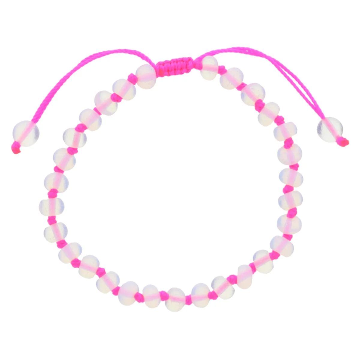 Summer of Fun Knotted Thread & Opalite Beaded Bracelet (multiple colors) - Image 6