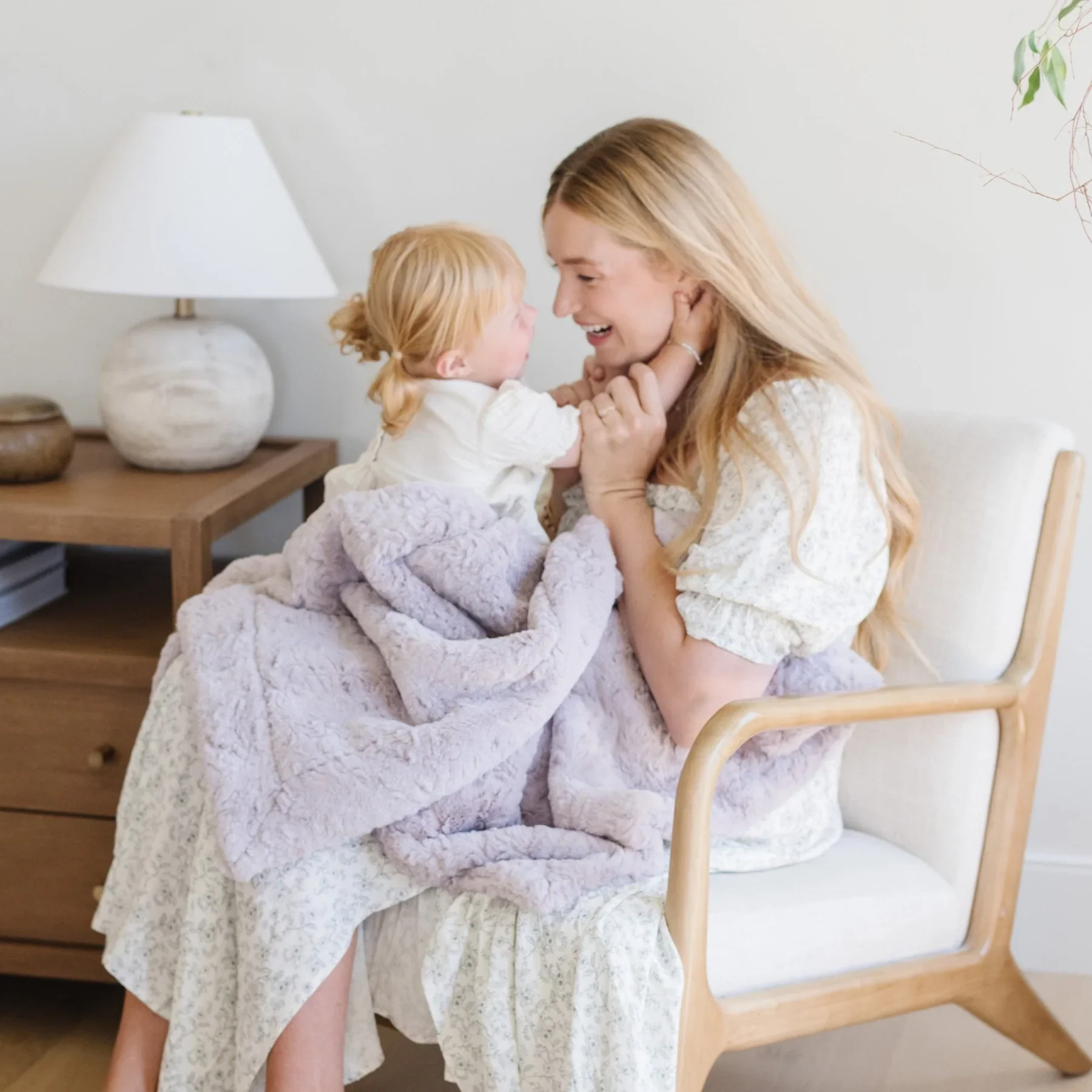Lilac Dream Receiving Blankets