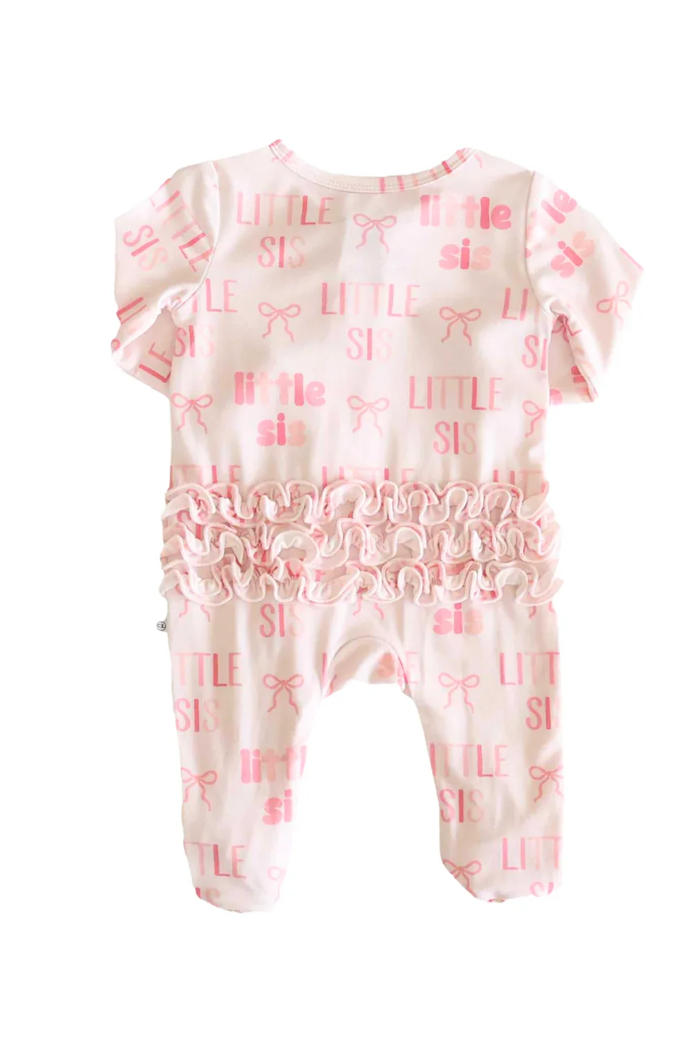 Little Sis Ruffle Zipper Footie - Image 2
