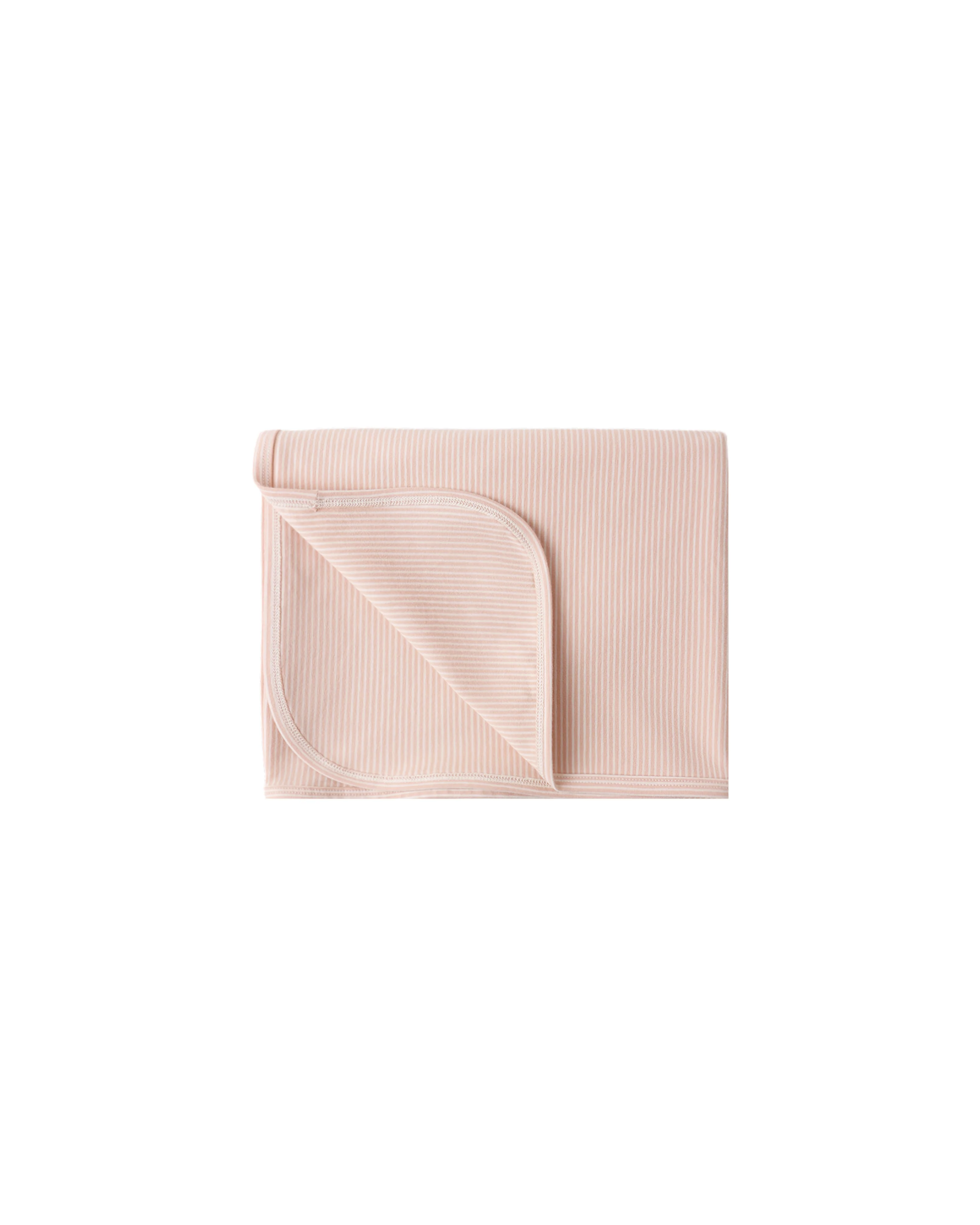 Melon Micro Stripe Swaddle