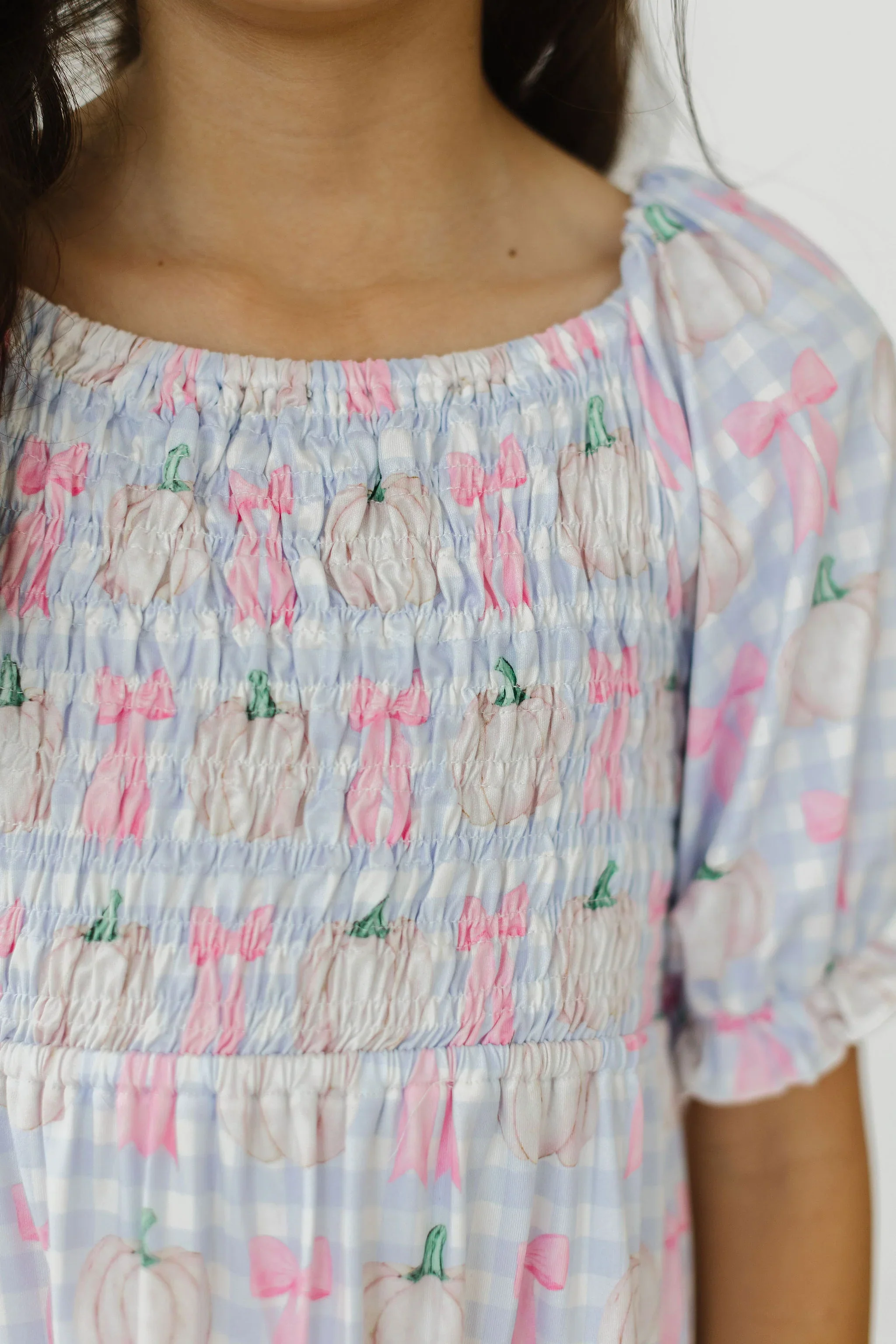 Mila & Rose - Pumpkin Picnic Smocked Ruffle Dres - Image 2