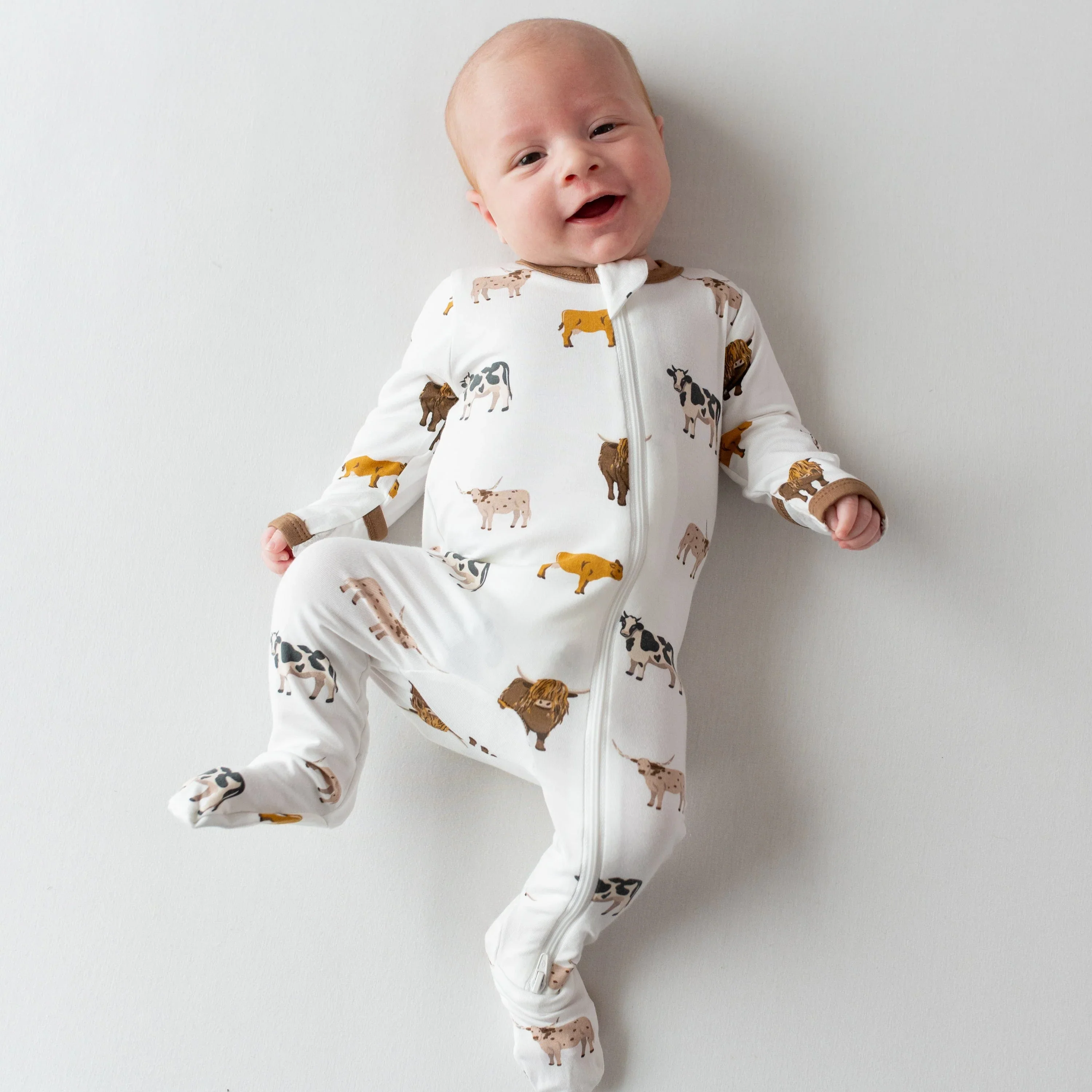 Moo Zippered Footie - Image 2