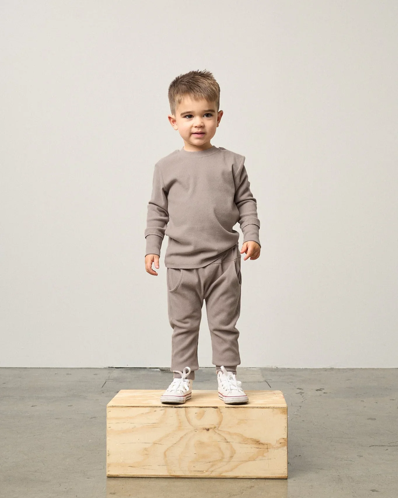 Mushroom Long Sleeve Ribbed Tee - Image 2