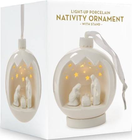 Nativity Scene Light Up Ornament - Image 2