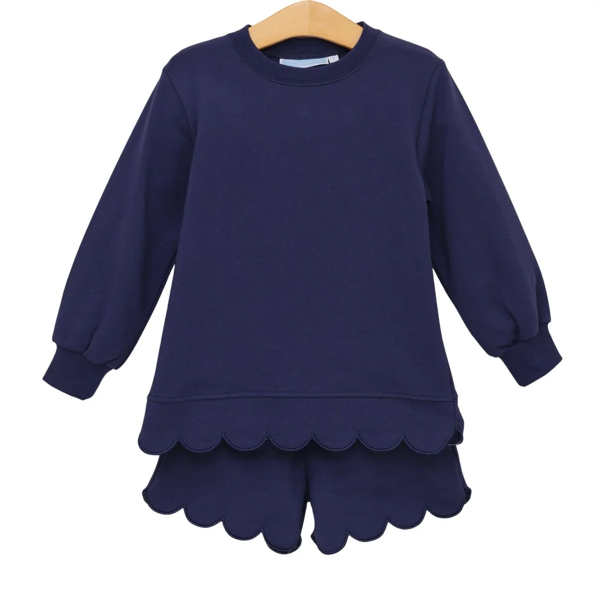 Navy Sophia Scalloped Set