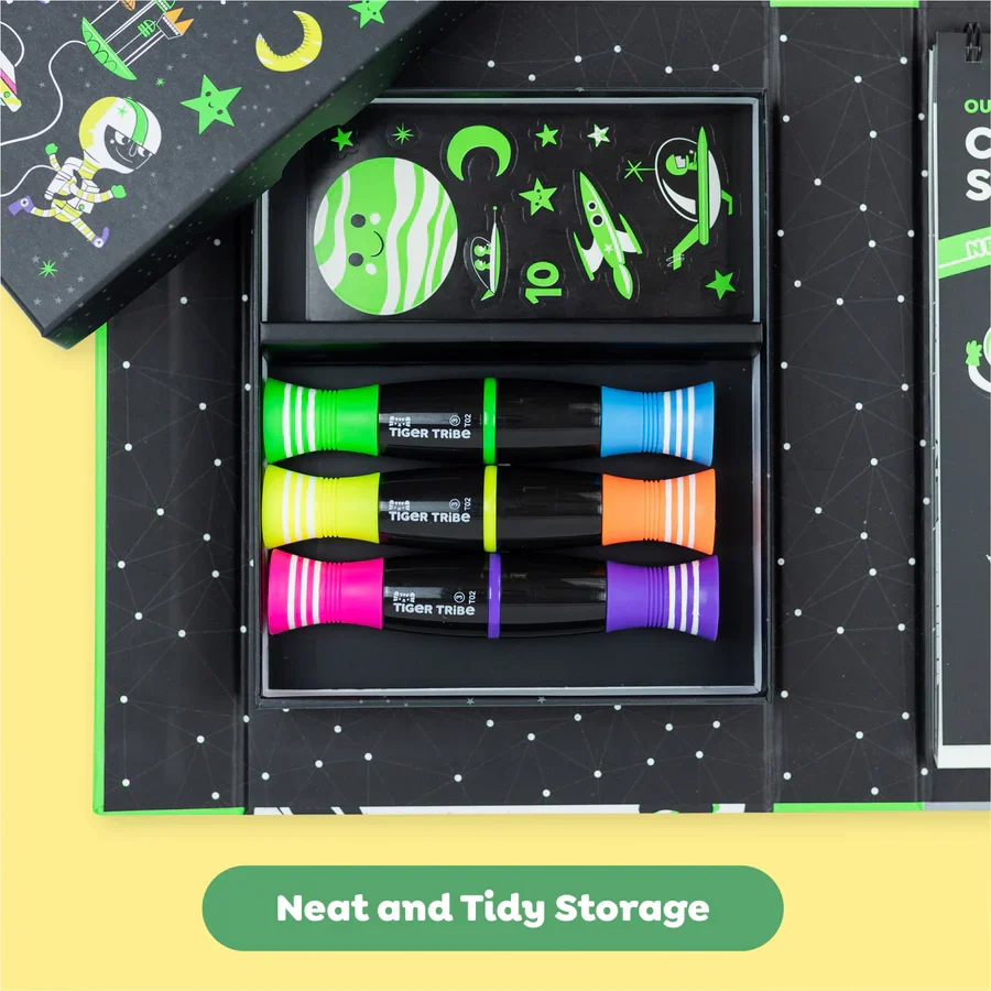 Neon Coloring Set - Outer Space - Image 3