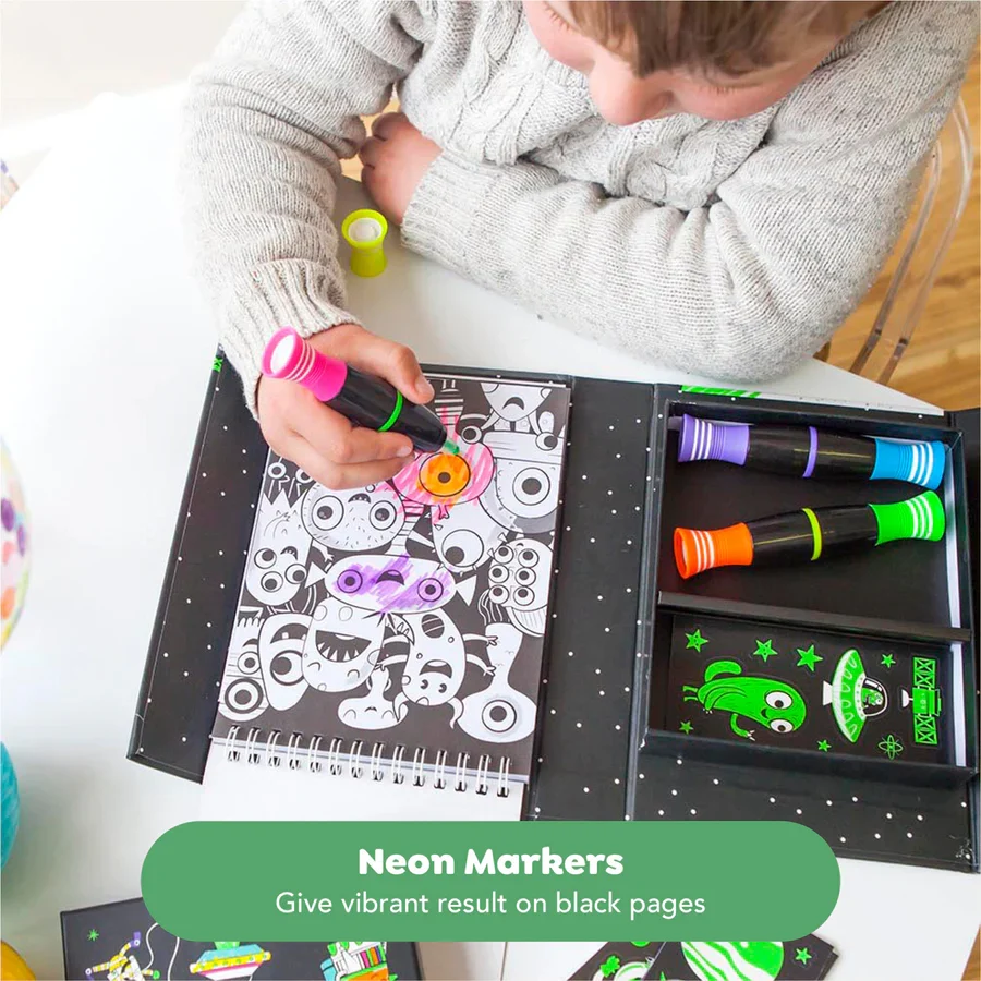 Neon Coloring Set - Outer Space - Image 4