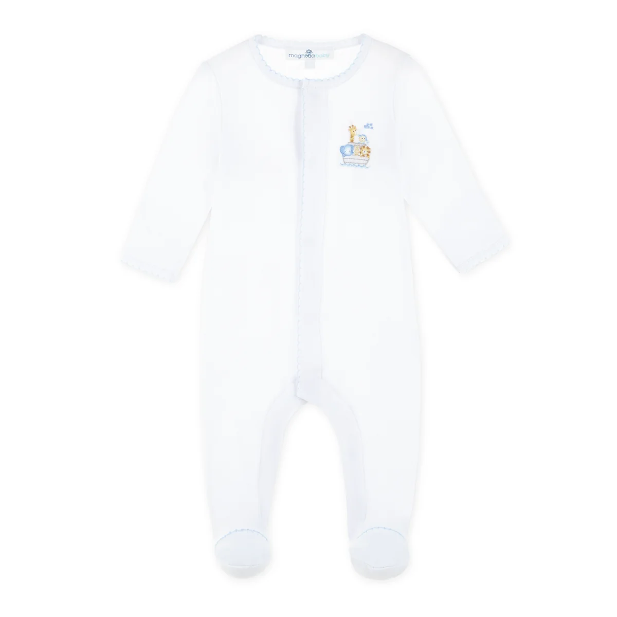 Noah's Ark Light Blue Footie
