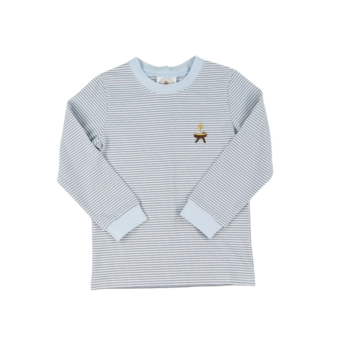 Oh Holy Night Boys Crew Cuff Longsleeve Tee