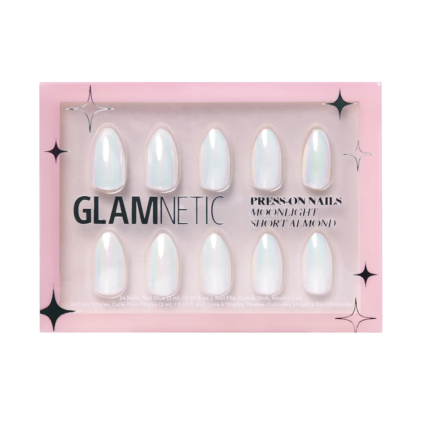 Pearlescent White Moonlight Press-On Nails