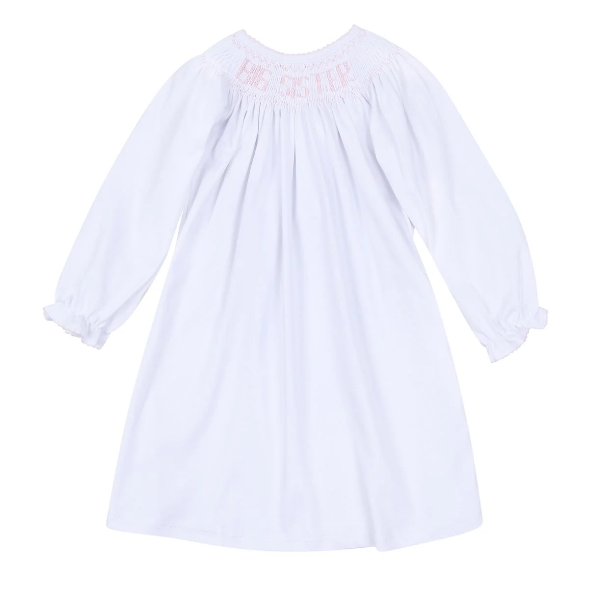 Pink Big Sister Bishop L/S Toddler Dress