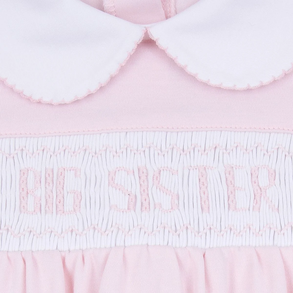 Pink Big Sister Smocked S/S Toddler Dress - Image 2