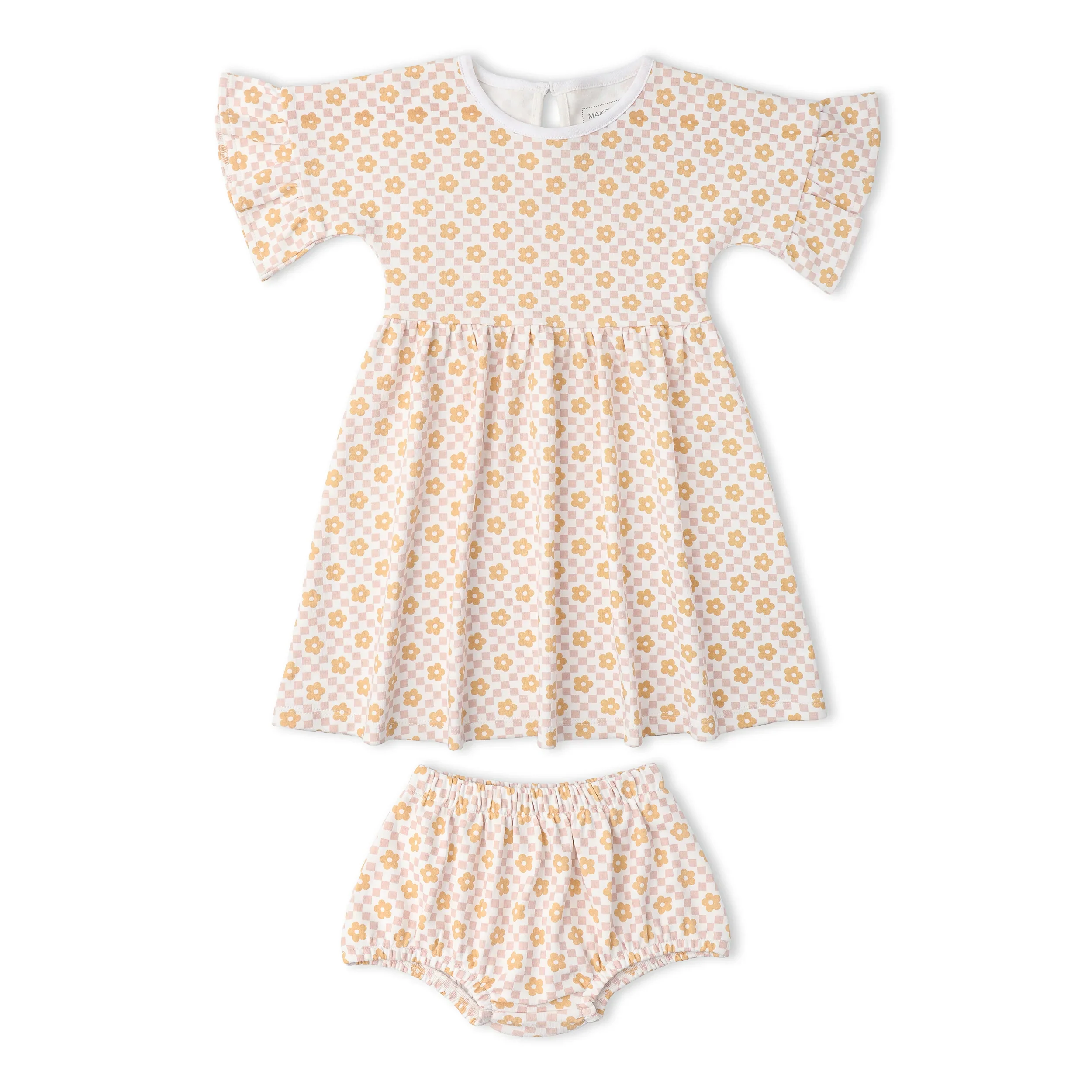 Pop Floral Organic Dolman Sleeve Dress