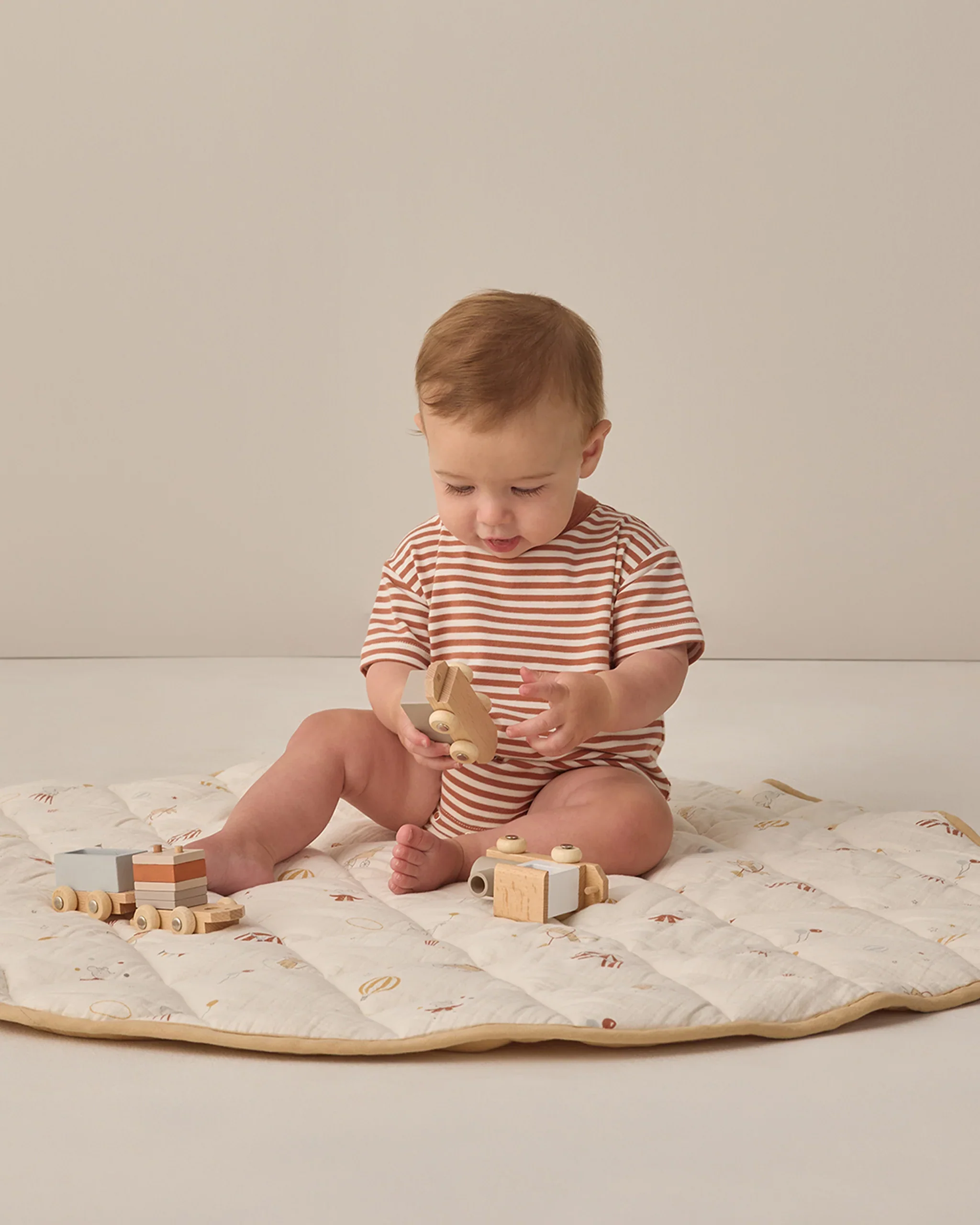 Poppy Stripe Relaxed Bubble Romper - Image 2