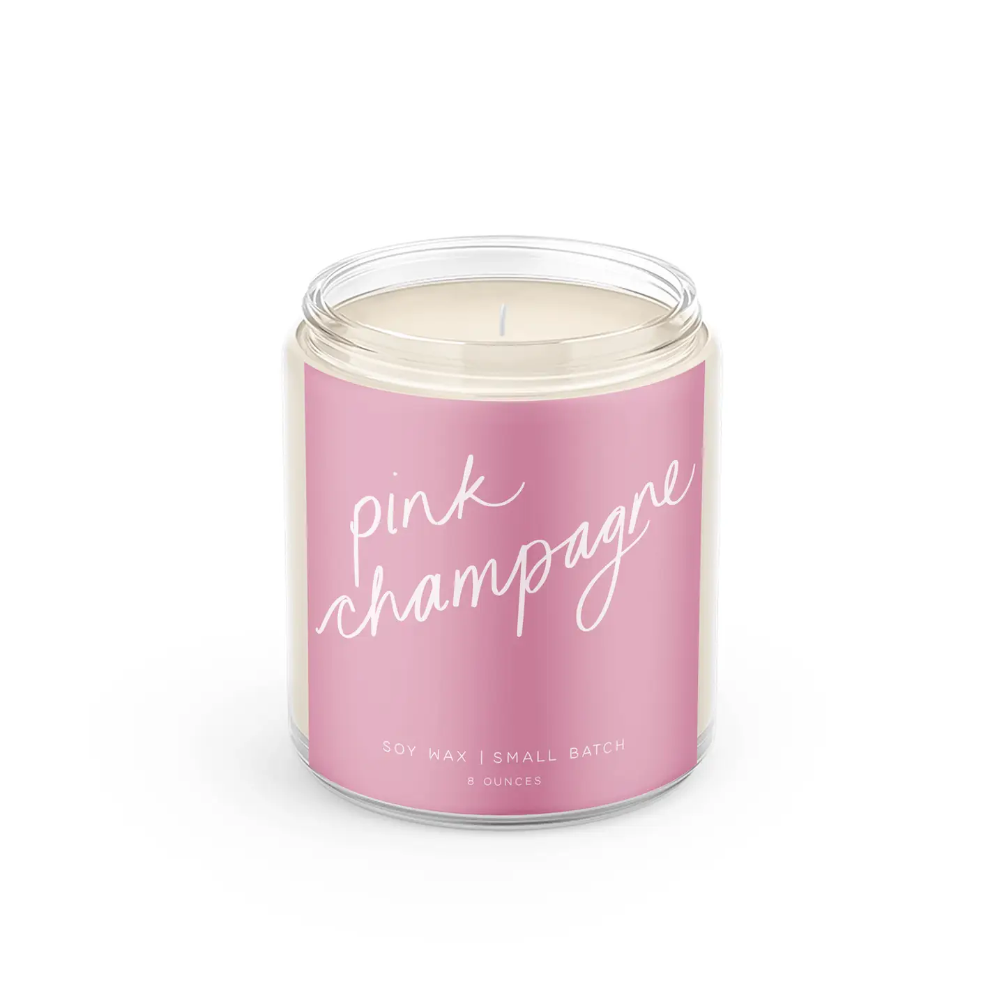 Poured Goods -Pink Champagne: 8 oz Soy Wax - Image 2