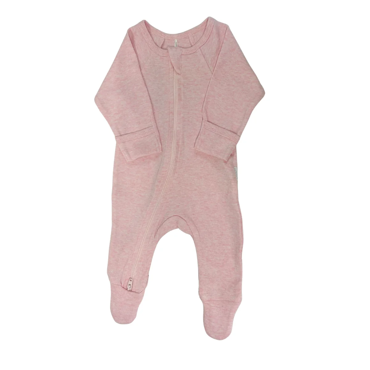 Purebaby - Pink  Zippered Footie