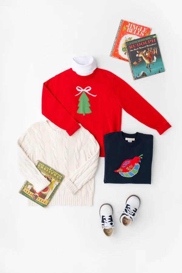 Richmond Red Christmas Tree Isabelle's Intarsia Sweater - Image 2