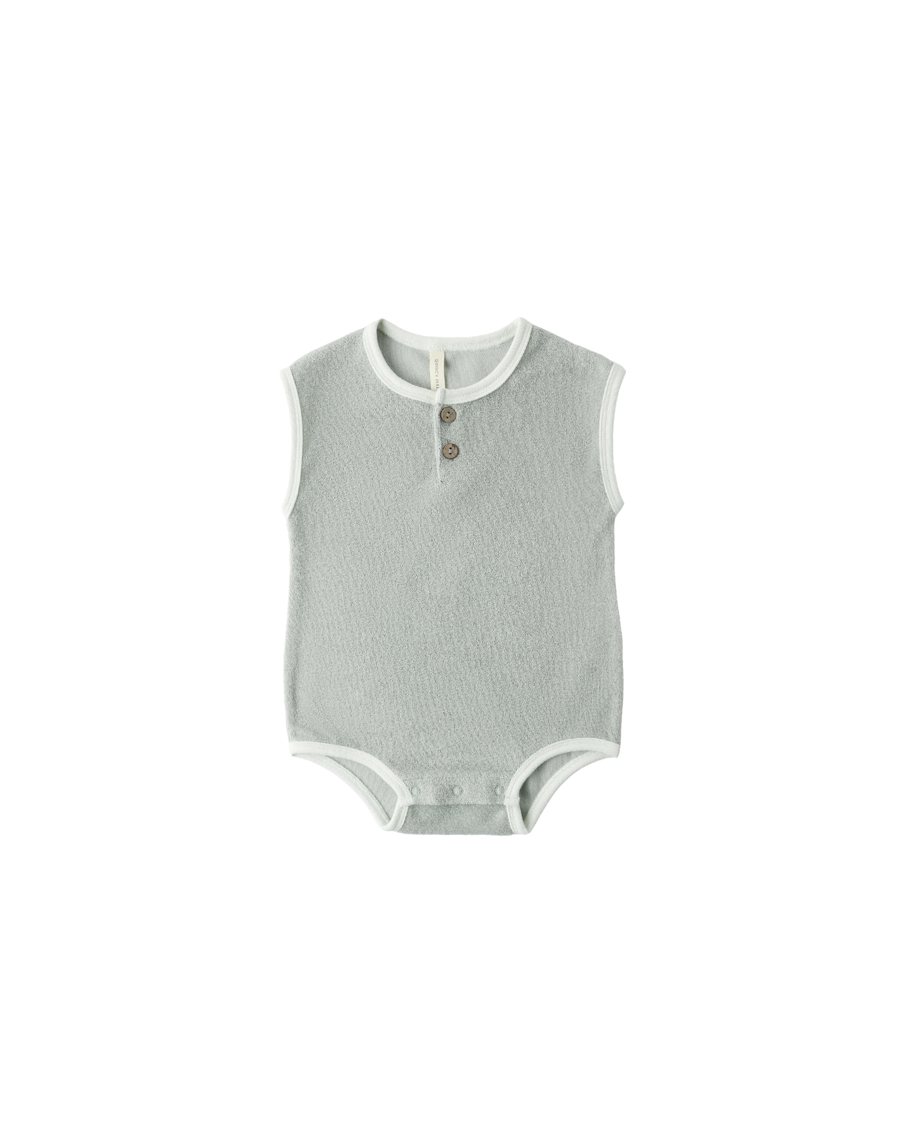 Sage Terry Cloth Romper