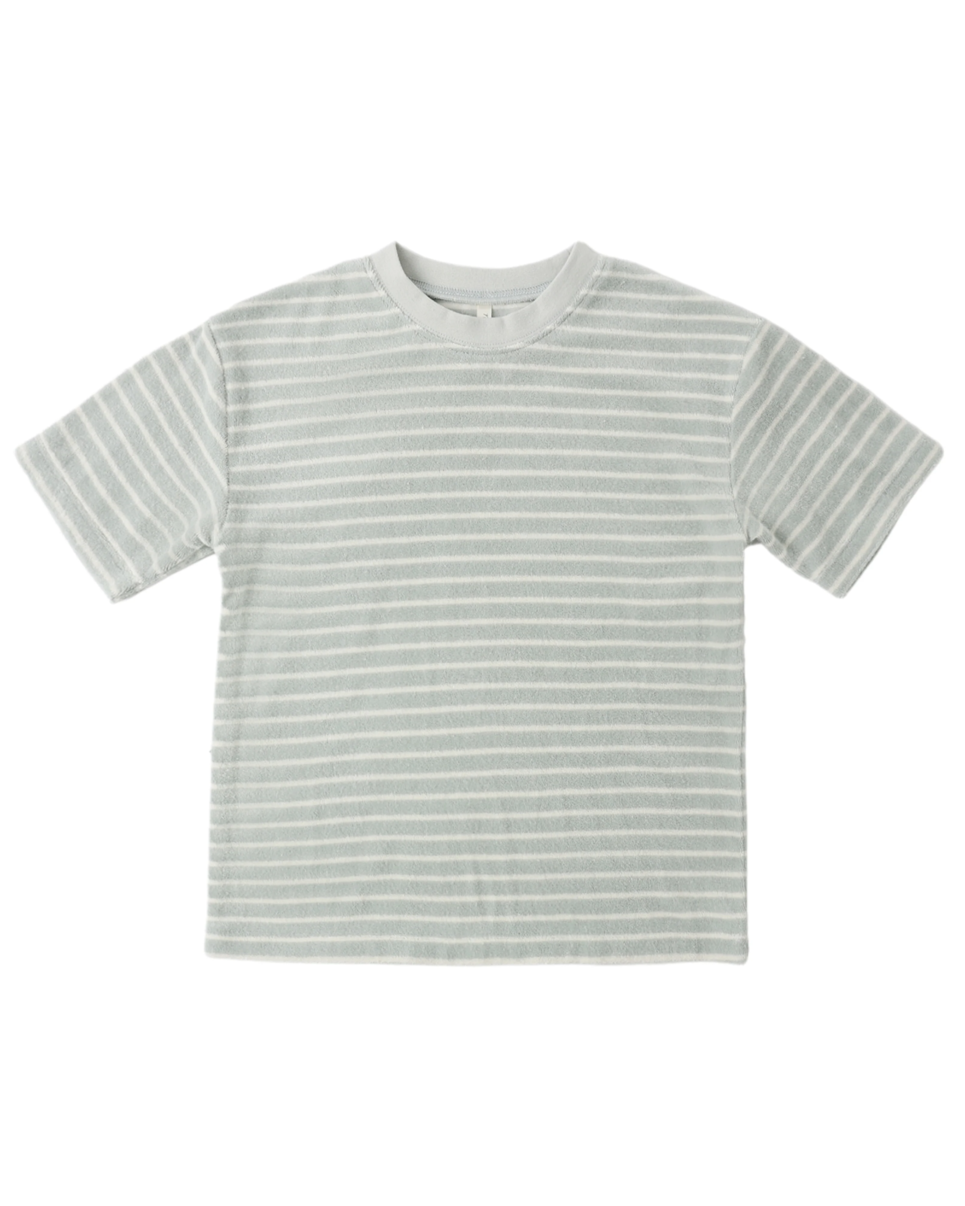 Seafoam Stripe Terry Relaxed Tee