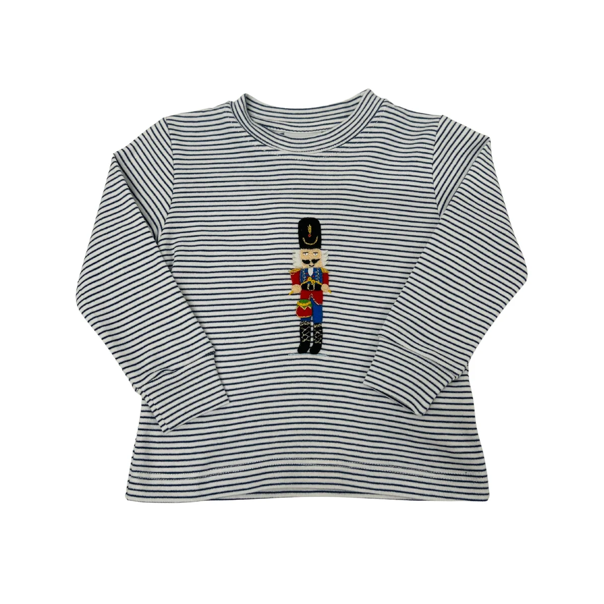 Squiggles - Navy Stripe Nutcracker L/S Shirt