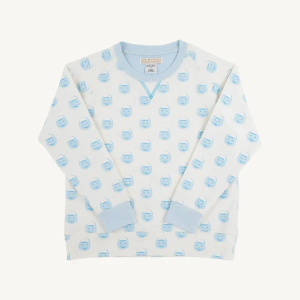 The Beaufort Bonnet Company - Buckhead Blue Vintage Prep Pumpkin Pails Cassidy Crewneck