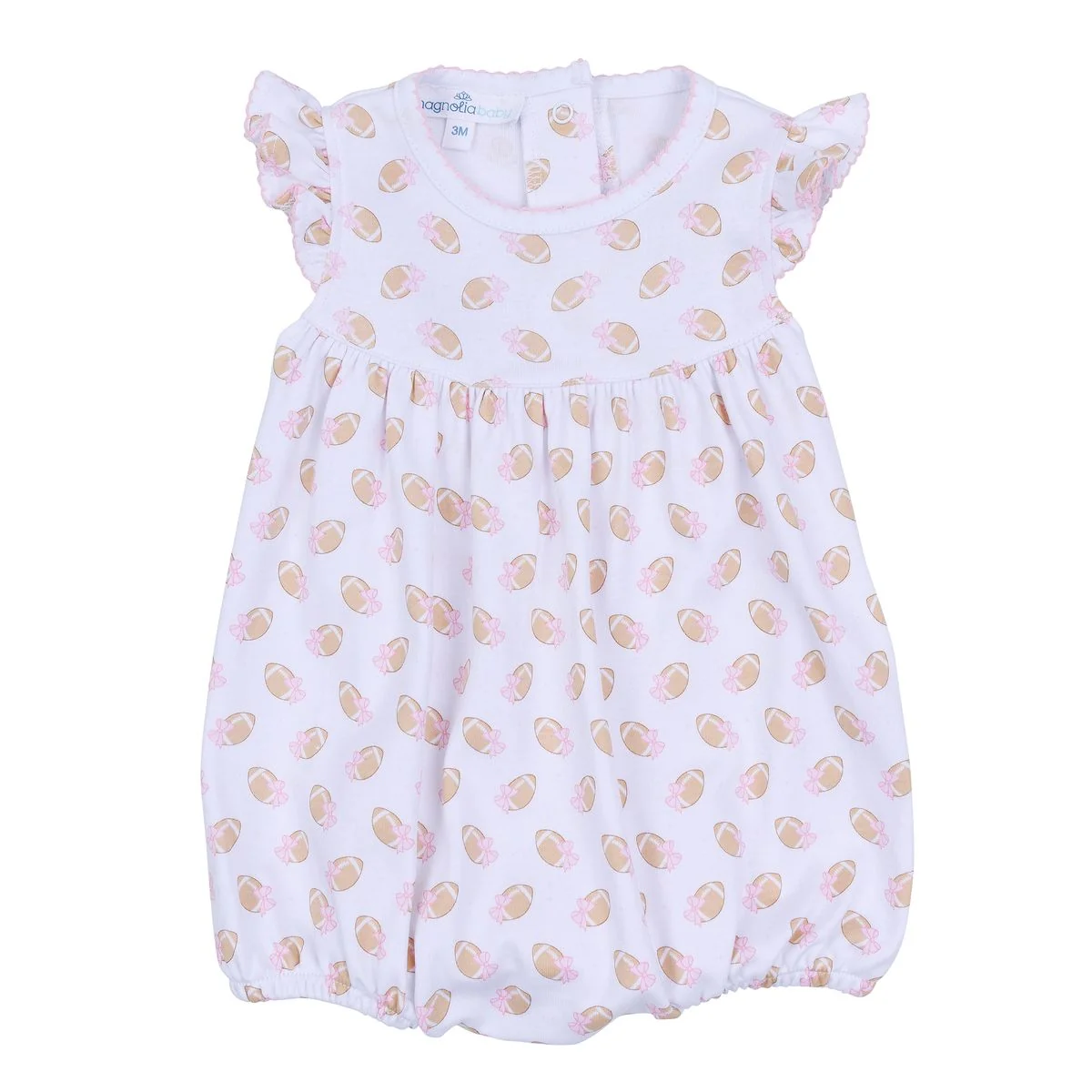 Touchdown Cutie Pink Printed Flutters Bubble