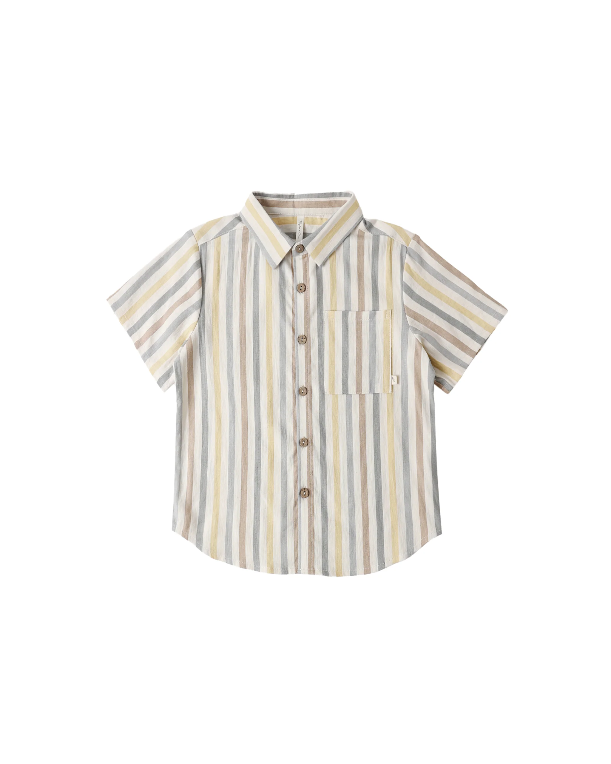 Valencia Stripe Collared Short Sleeve Shirt