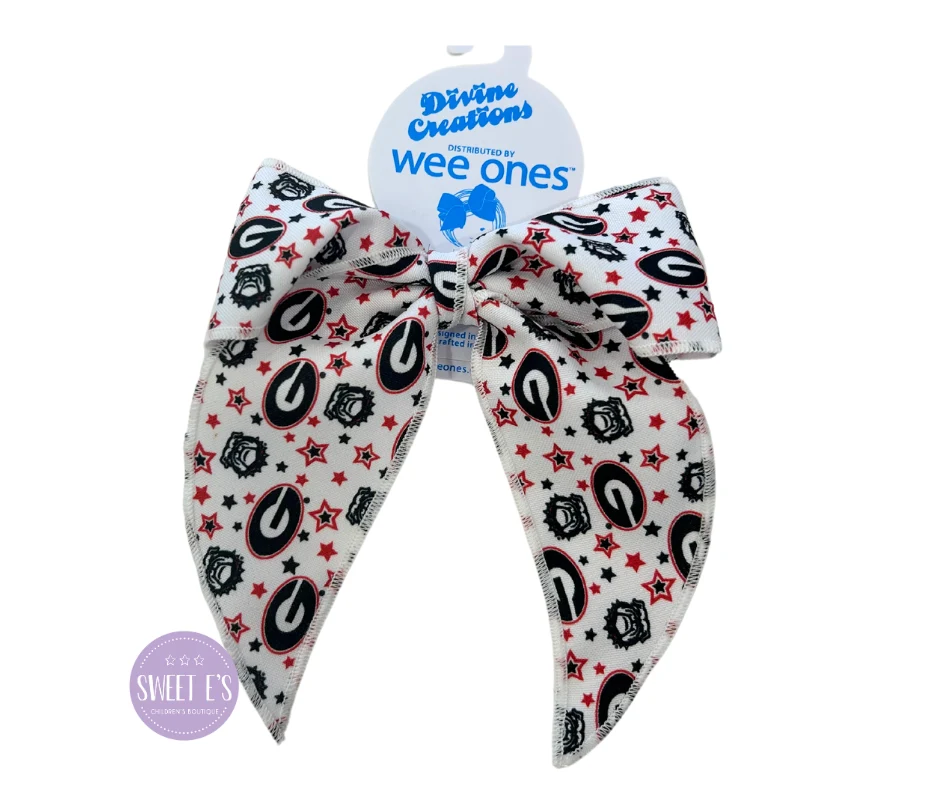 wee ones - College Star Fabric Bow - Image 3
