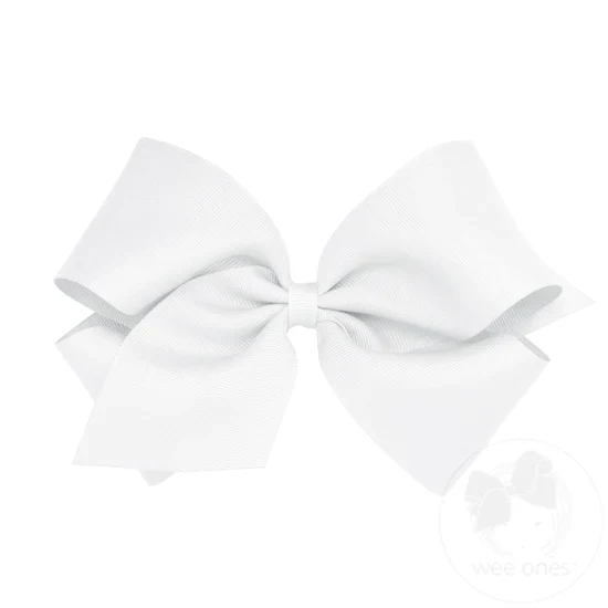 Classic Grosgrain Girls Hair Bow (Plain Wrap) - Image 5